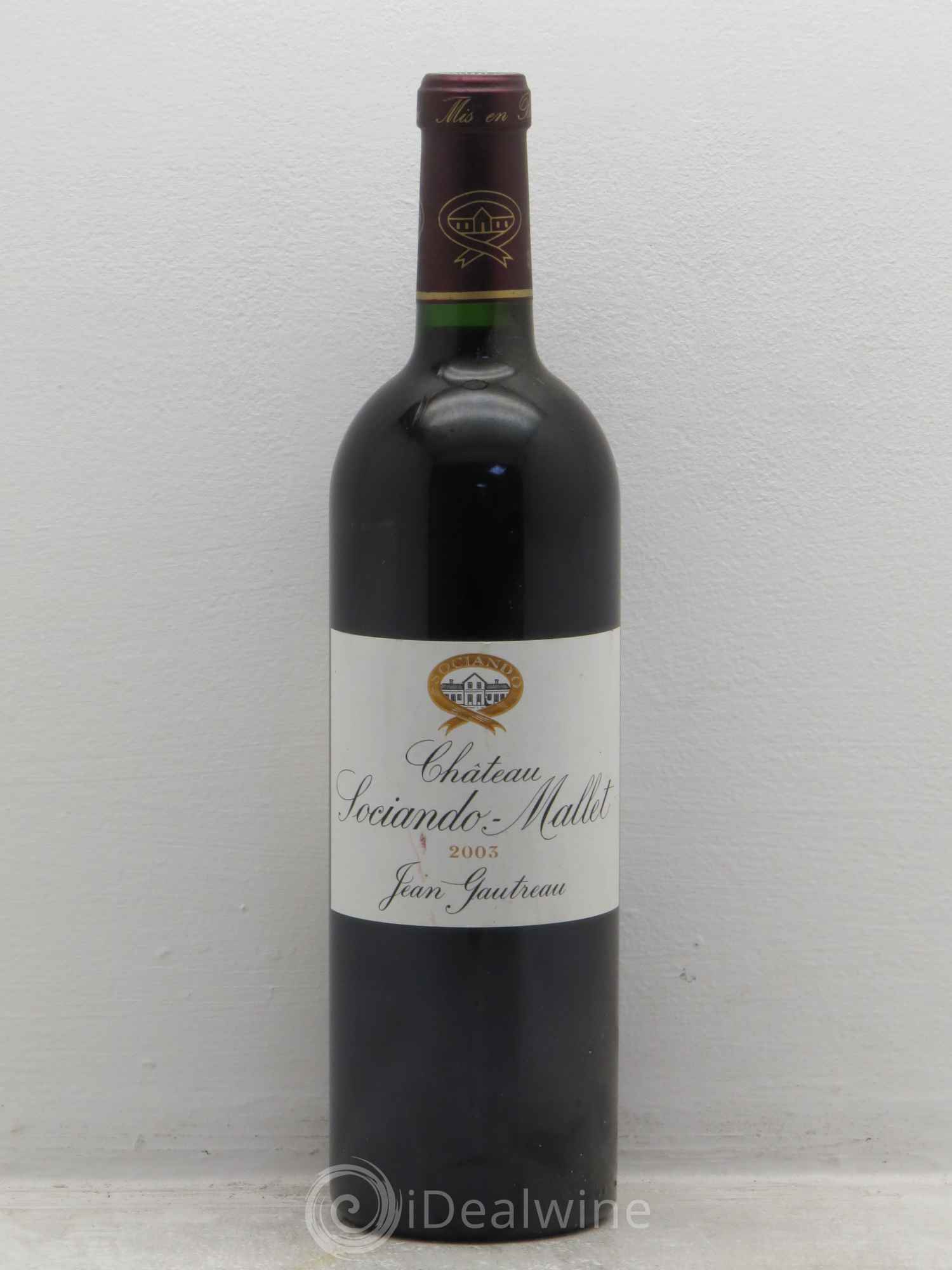 Château Sociando Mallet 2003 - Lot de 6 bouteilles - 0