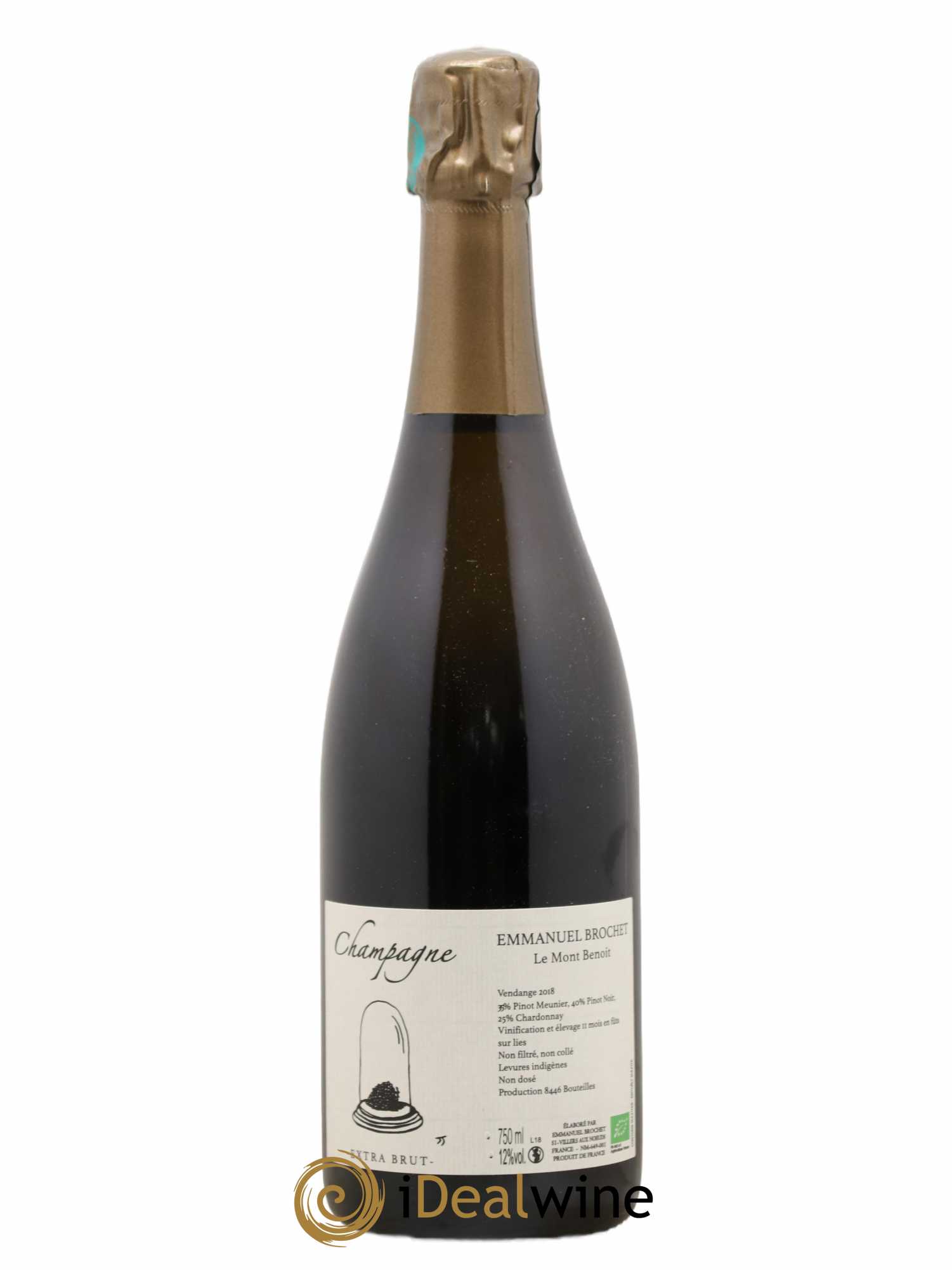 Le Mont Benoit Extra-Brut Emmanuel Brochet 2018 - Lot de 1 bouteille - 0
