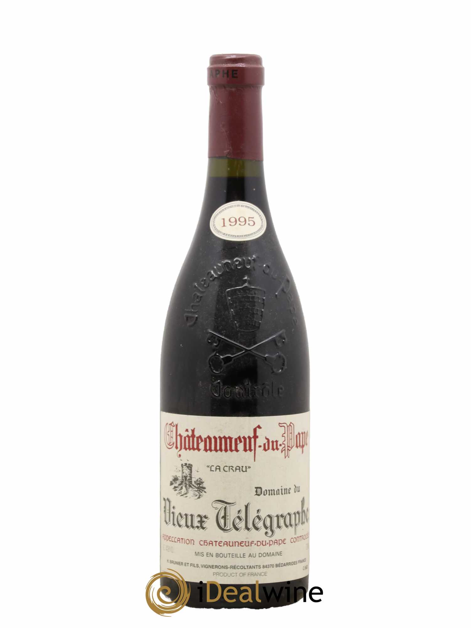 Châteauneuf-du-Pape Vieux Télégraphe (Domaine du) Vignobles Brunier 1995 - Lot de 1 bouteille - 0