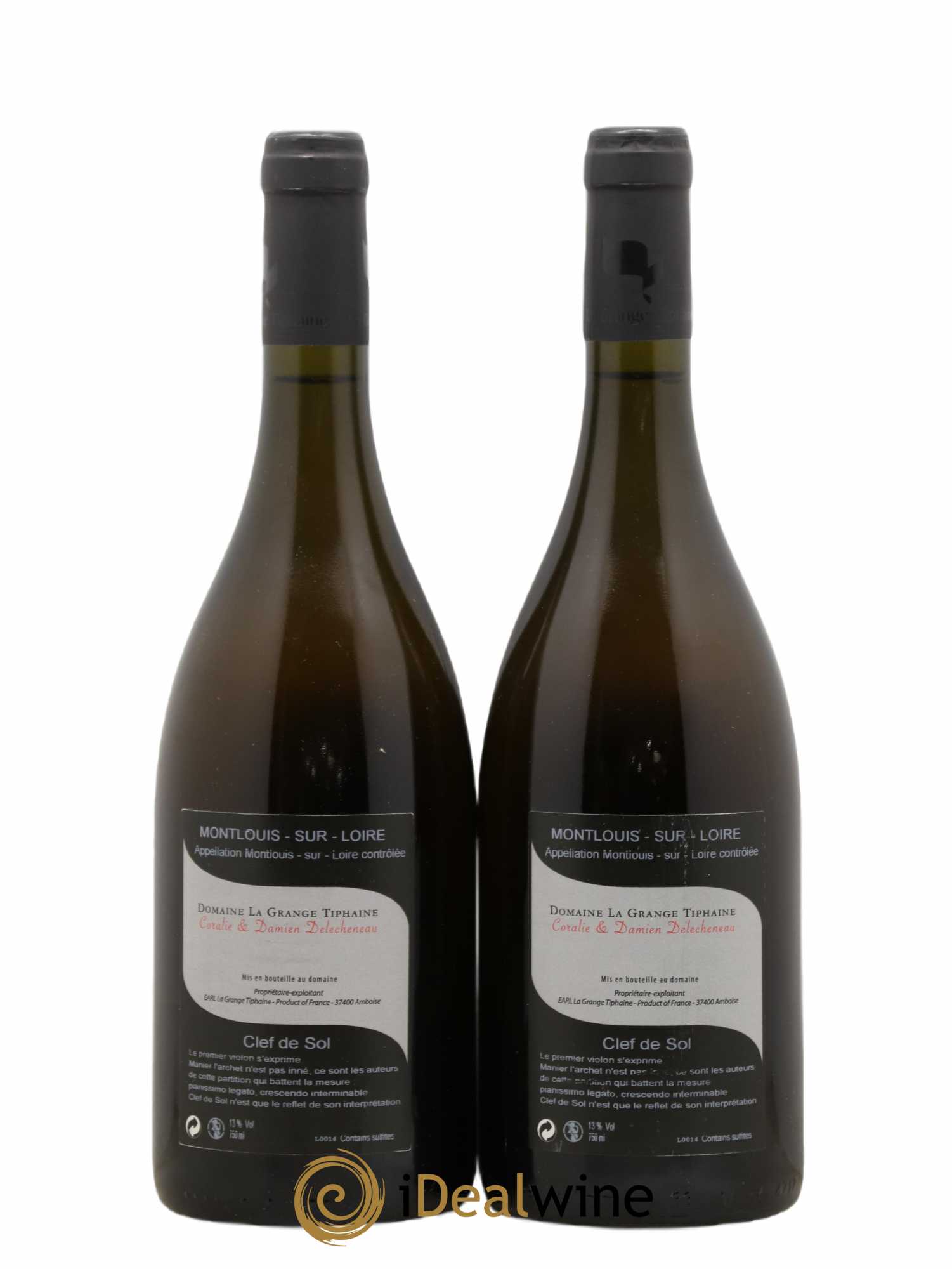 Montlouis-sur-Loire Clef de Sol La Grange Tiphaine 2015 - Lot de 2 bouteilles - 1