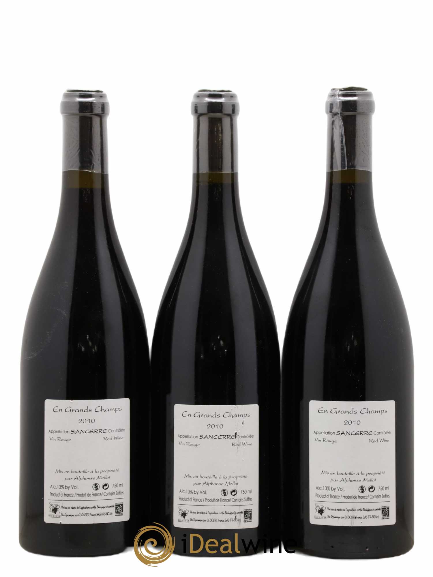 Sancerre En Grands Champs Alphonse Mellot 2010 - Lot de 3 bouteilles - 1