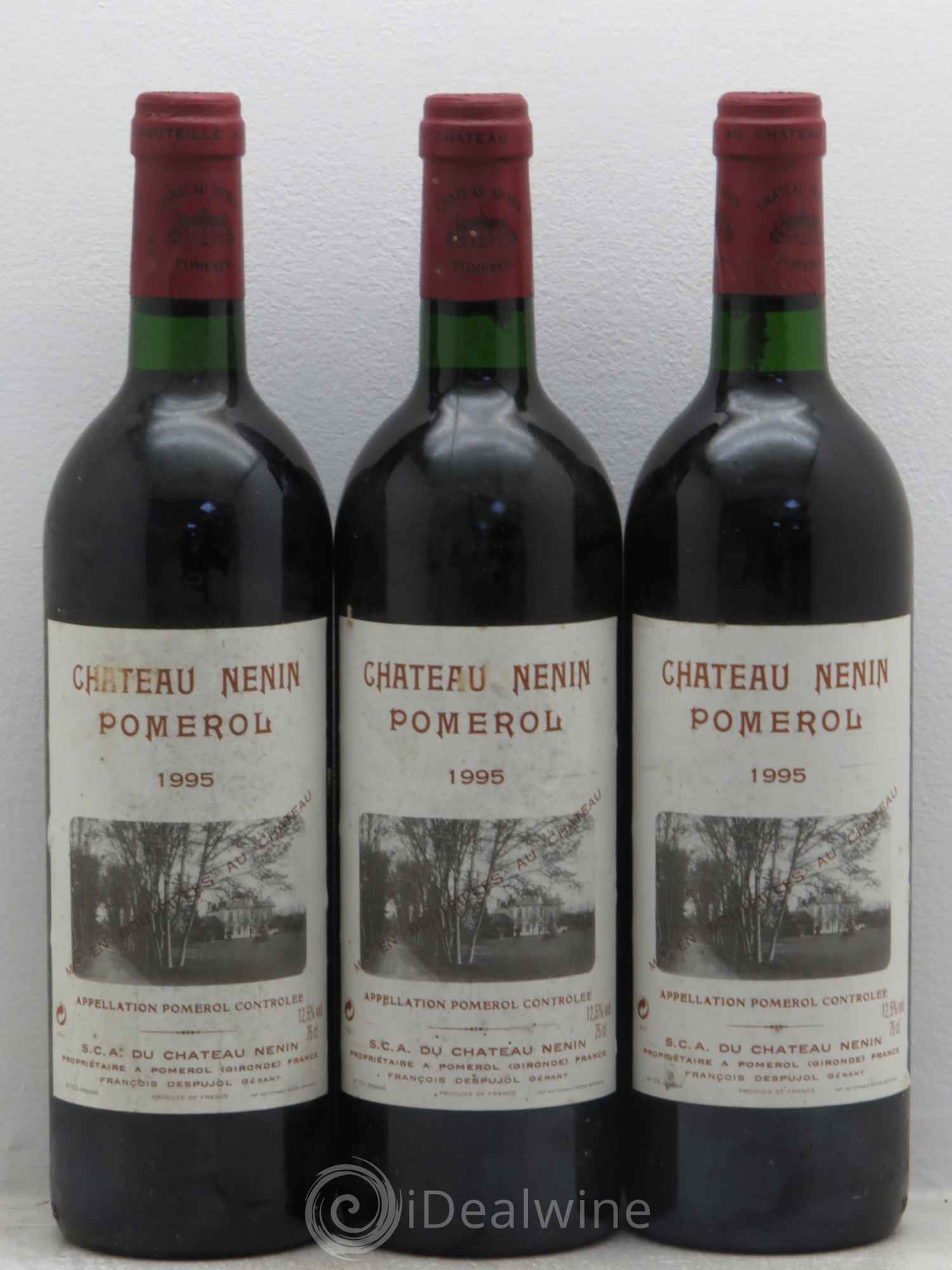 Château Nenin 1995 - Lot de 3 bouteilles - 0