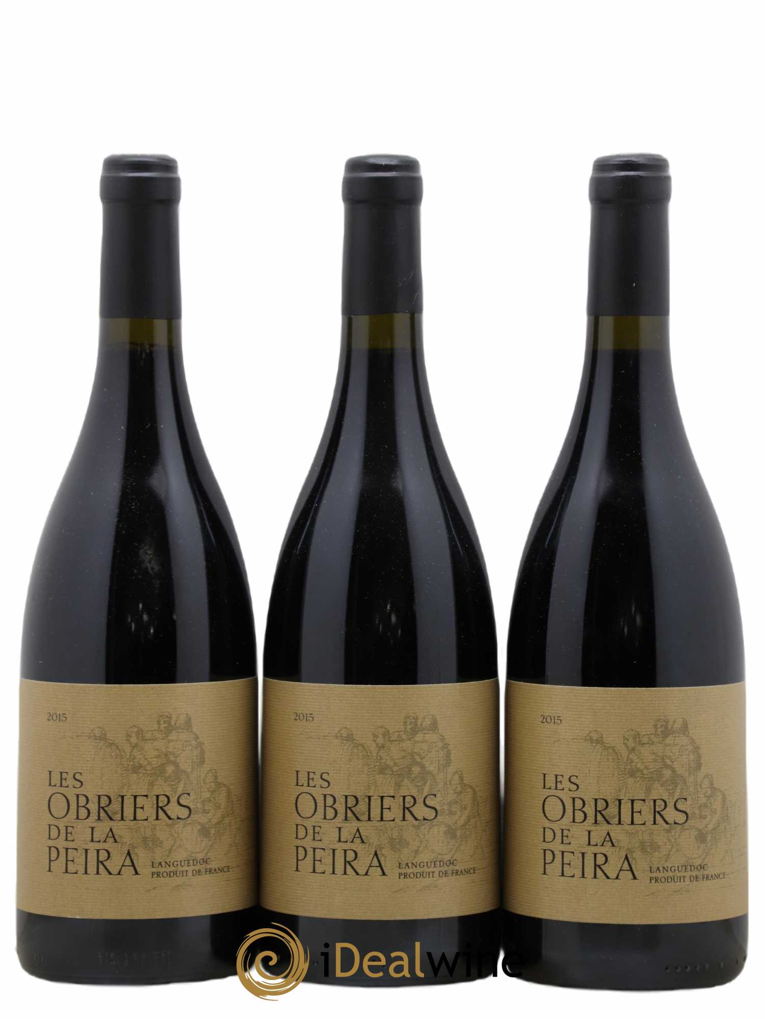 Terrasses du Larzac Domaine de La Pèira en Damaisèla Les Obriers de la Pèira Karine Ahton et Robert Dougan 2015 - Lot de 3 bouteilles - 0