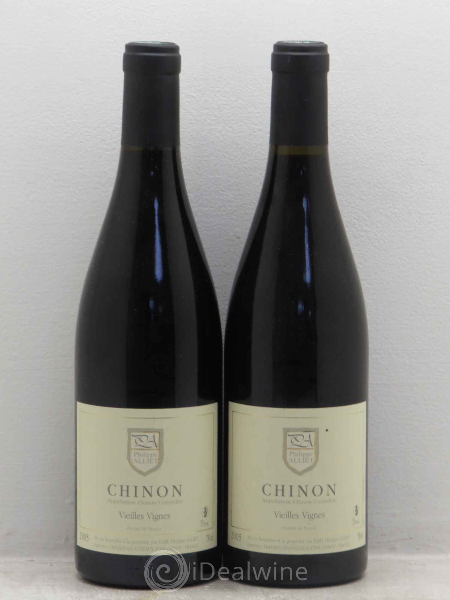 Chinon Vieilles Vignes Philippe Alliet 2005 - Lot de 2 bouteilles - 0