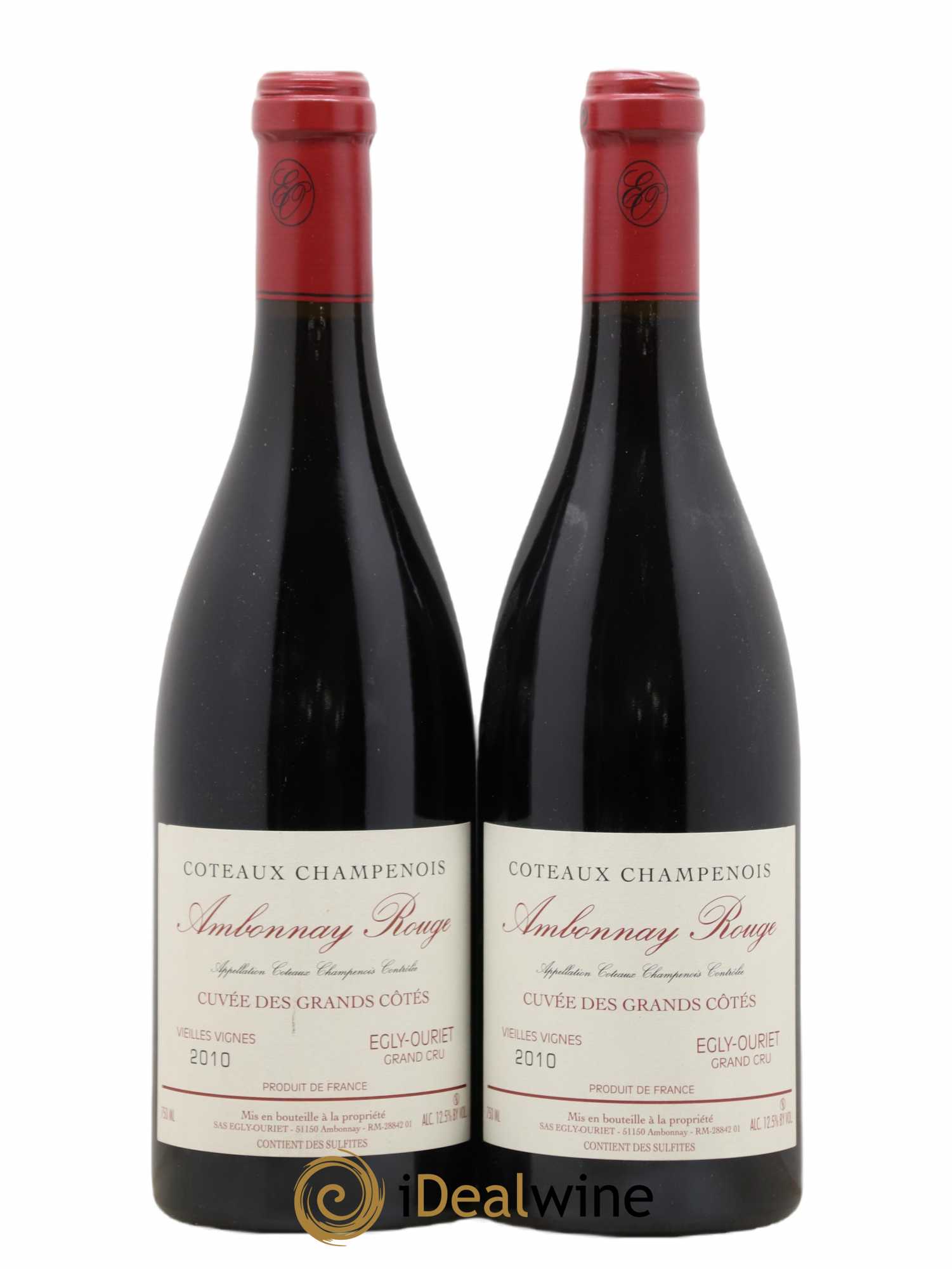 Ambonnay Cuvée des Grands Côtés VV Grand Cru Egly-Ouriet 2010 - Lot de 2 bouteilles - 0