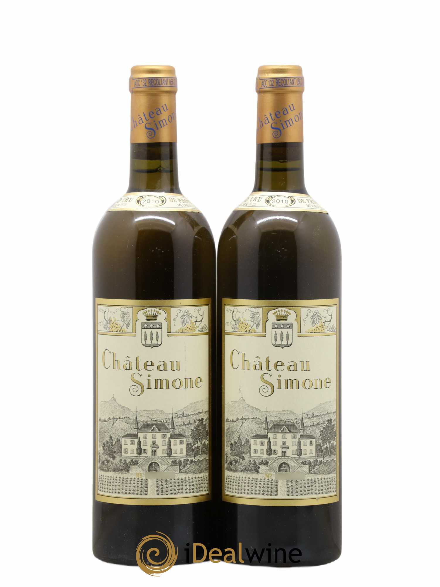Palette Château Simone Famille Rougier 2010 - Posten von 2 Flaschen - 0