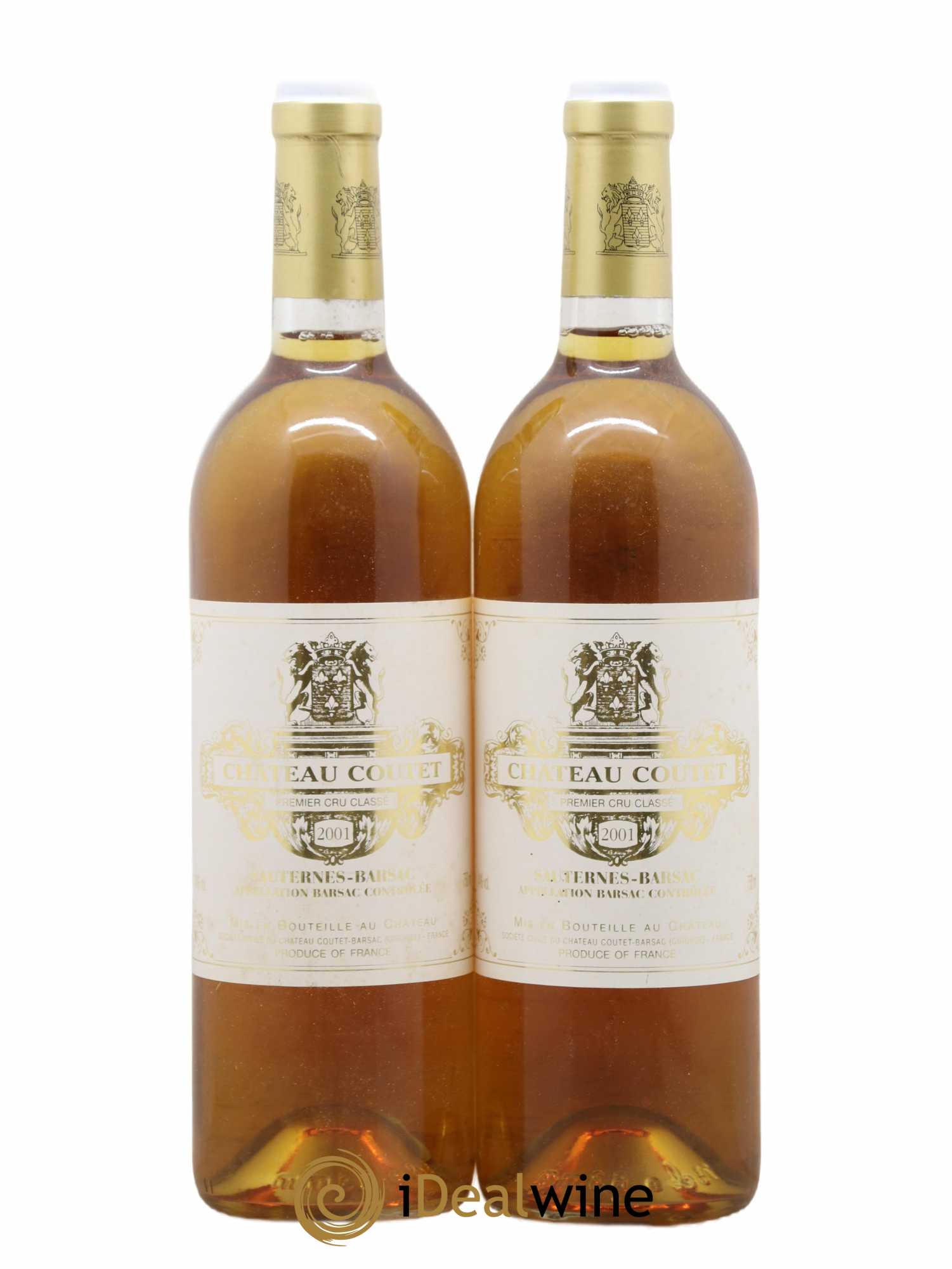 Château Coutet 1er Grand Cru Classé 2001 - Lotto di 2 bottiglie - 0