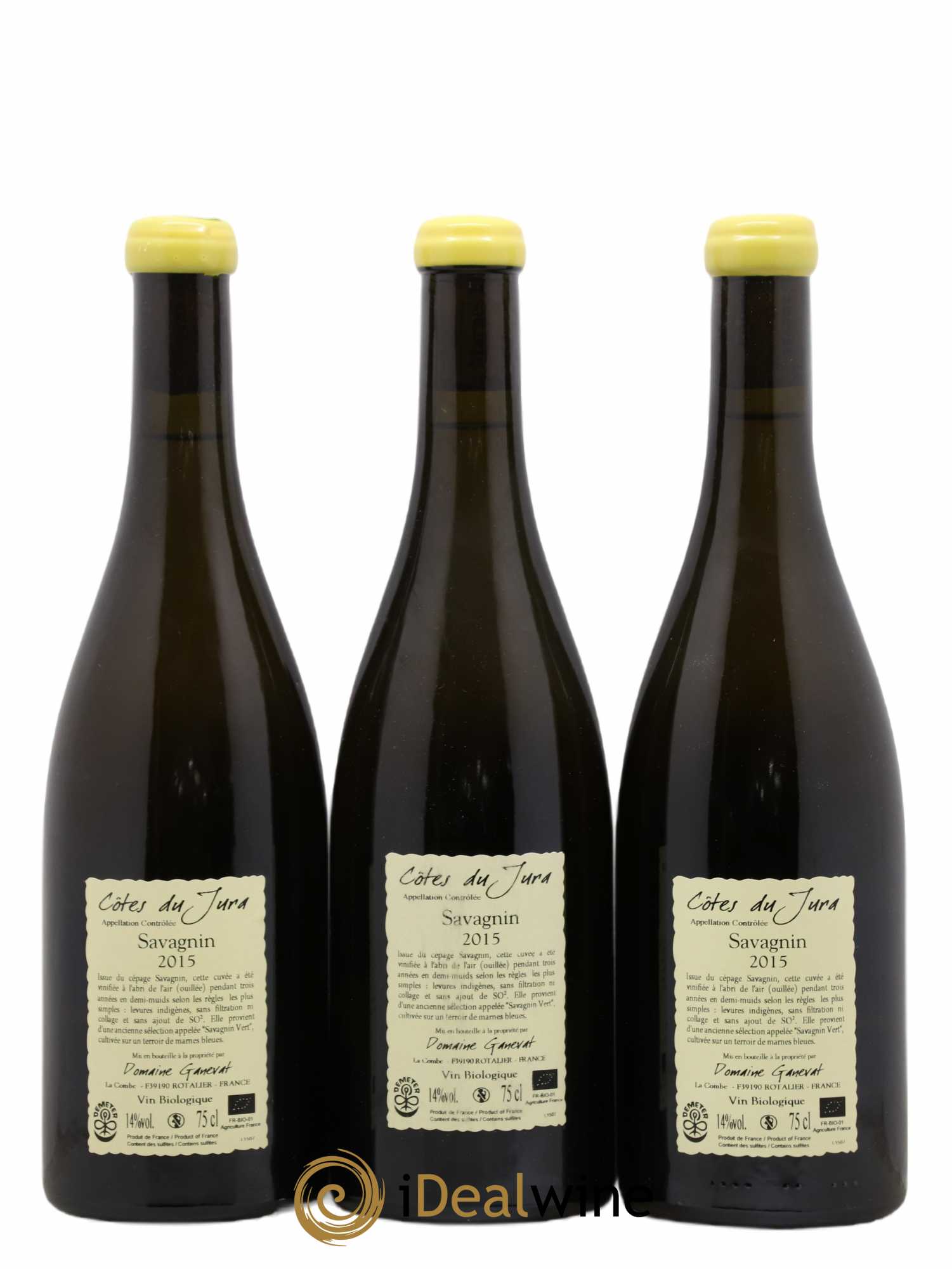 Côtes du Jura Les Chalasses Marnes Bleues Jean-François Ganevat (Domaine) 2015 - Lot de 3 bouteilles - 1