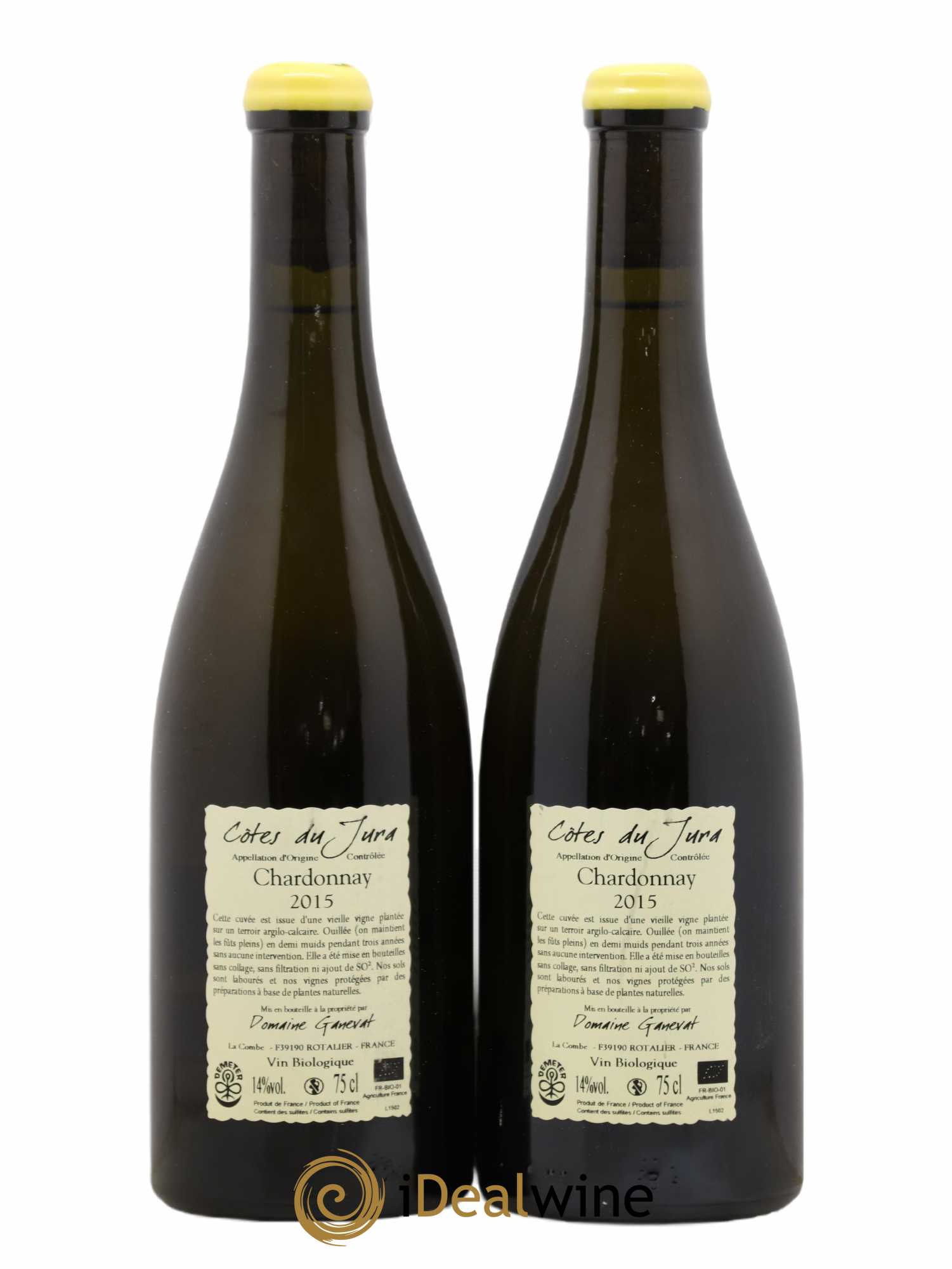 Côtes du Jura Les Chamois du Paradis Jean-François Ganevat (Domaine) 2015 - Lot de 2 bouteilles - 1