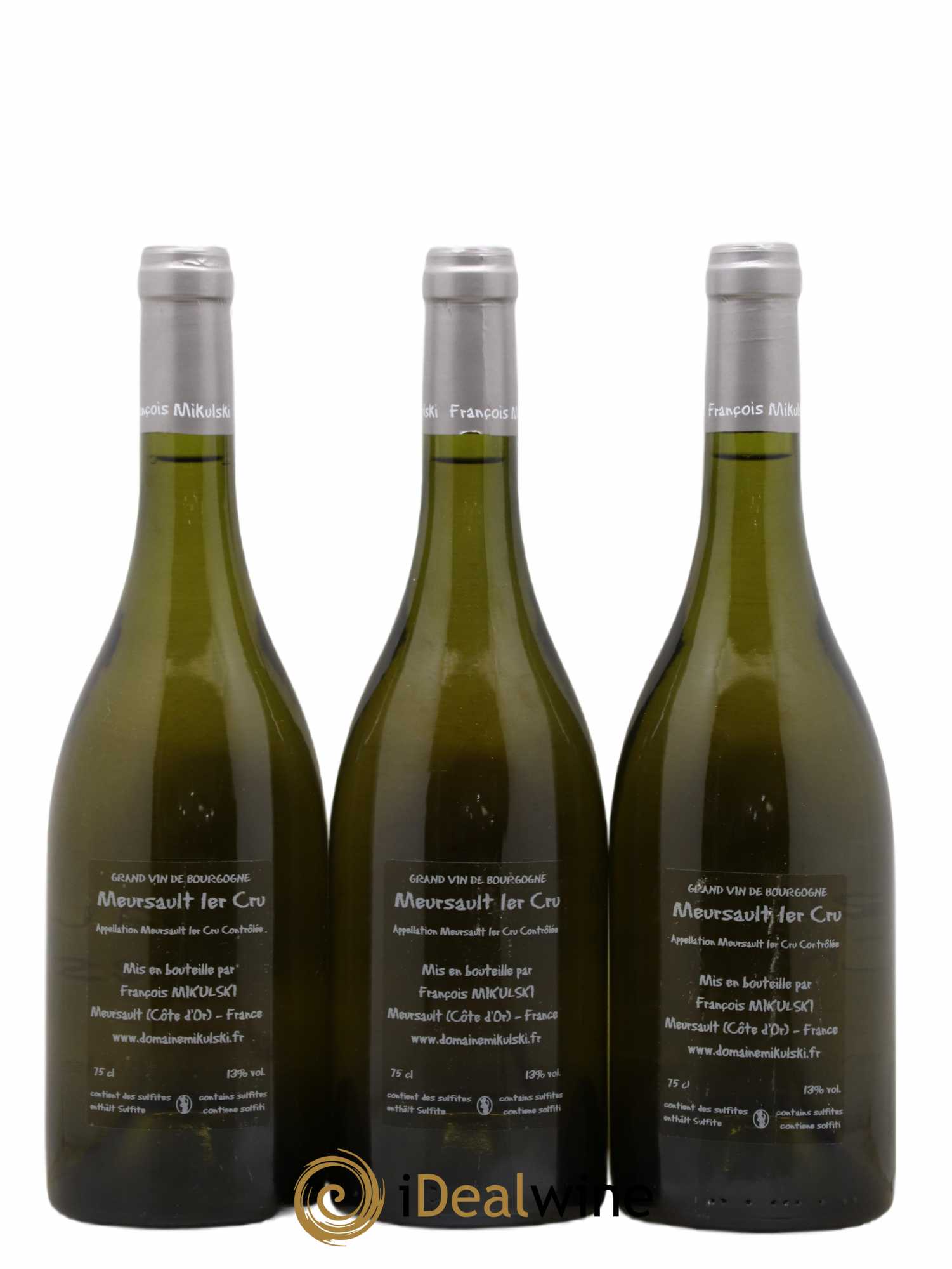 Meursault 1er Cru Charmes François Mikulski 2014 - Lot de 3 bouteilles - 1