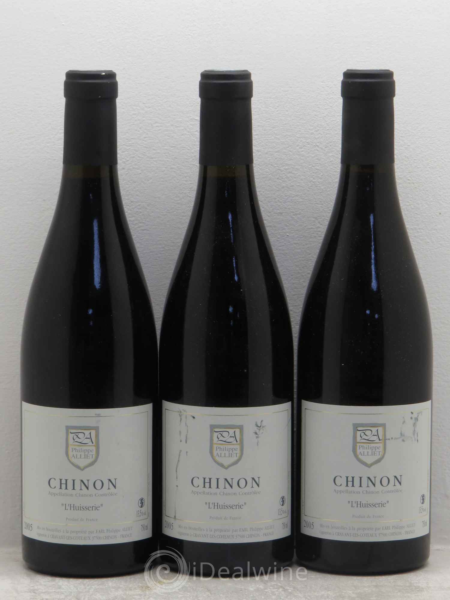 Chinon L'Huisserie Philippe Alliet 2005 - Lot de 3 bouteilles - 0