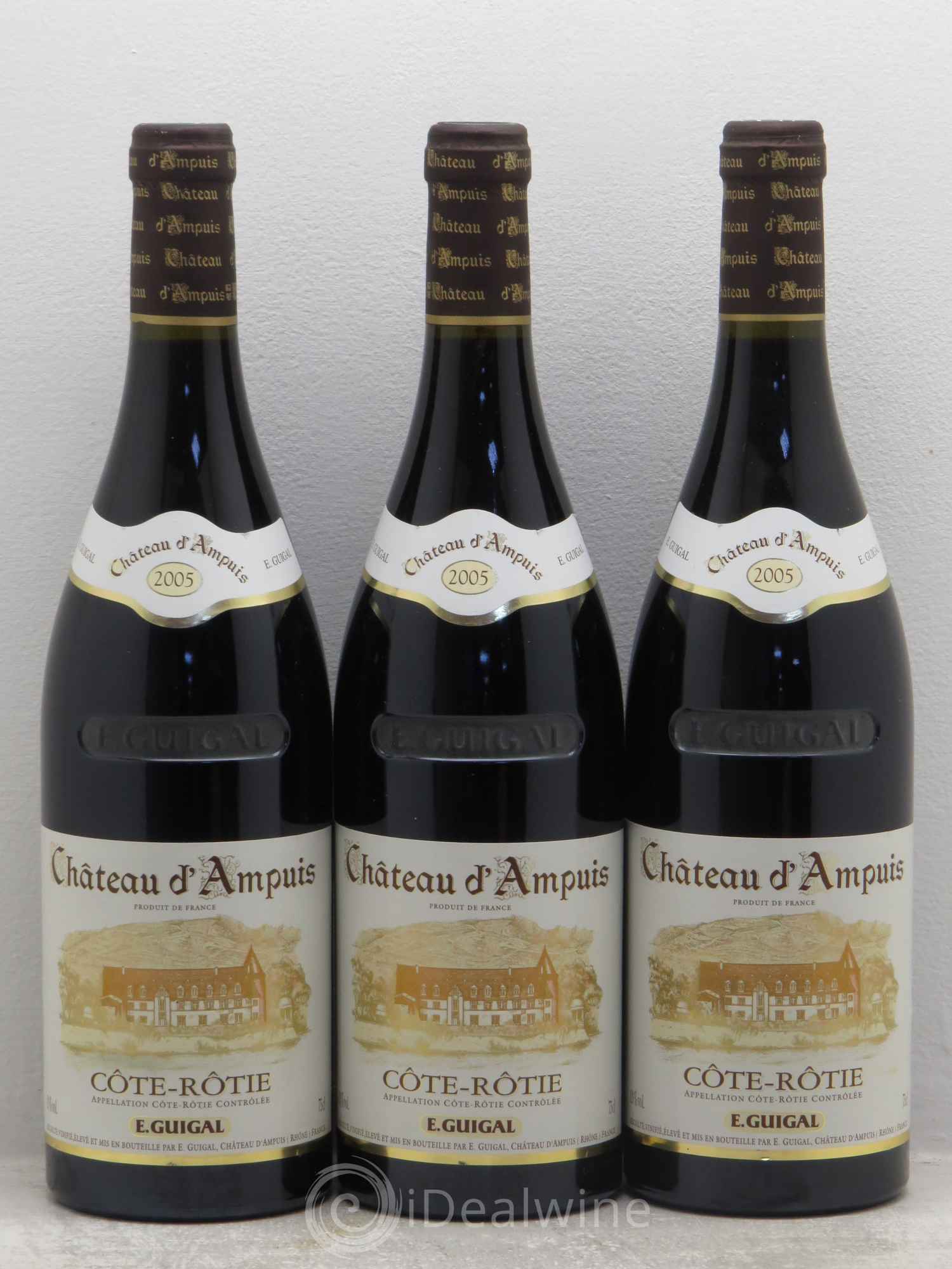 Côte-Rôtie Château d'Ampuis Guigal 2005 - Lot de 3 bouteilles - 0