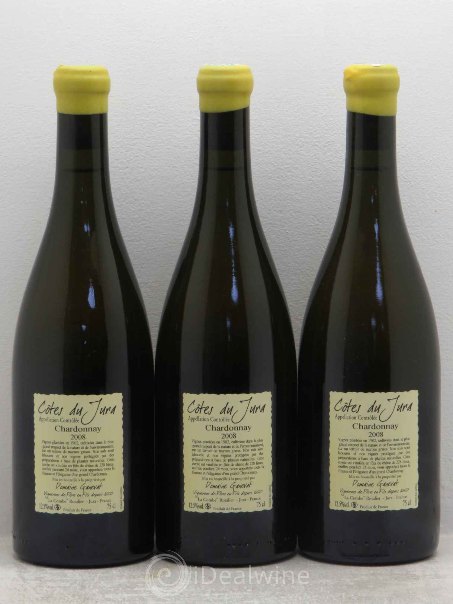 Côtes du Jura Les Chalasses Vieilles Vignes Jean-François Ganevat (Domaine) 2008 - Lot de 3 bouteilles - 1