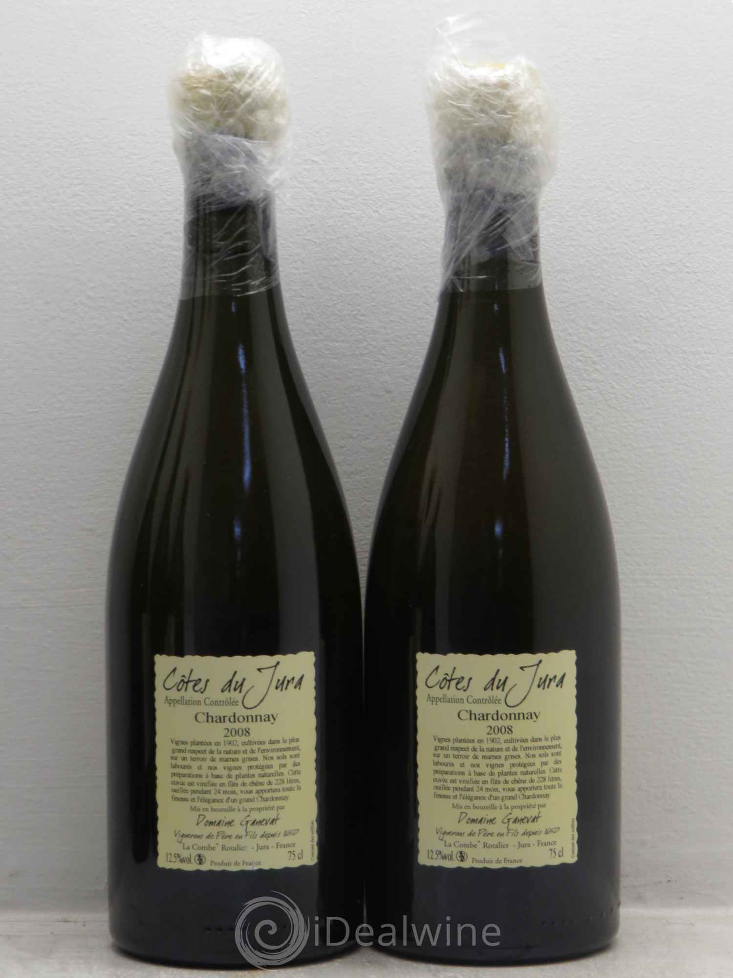 Côtes du Jura Les Chalasses Vieilles Vignes Jean-François Ganevat (Domaine) 2008 - Lot de 2 bouteilles - 1