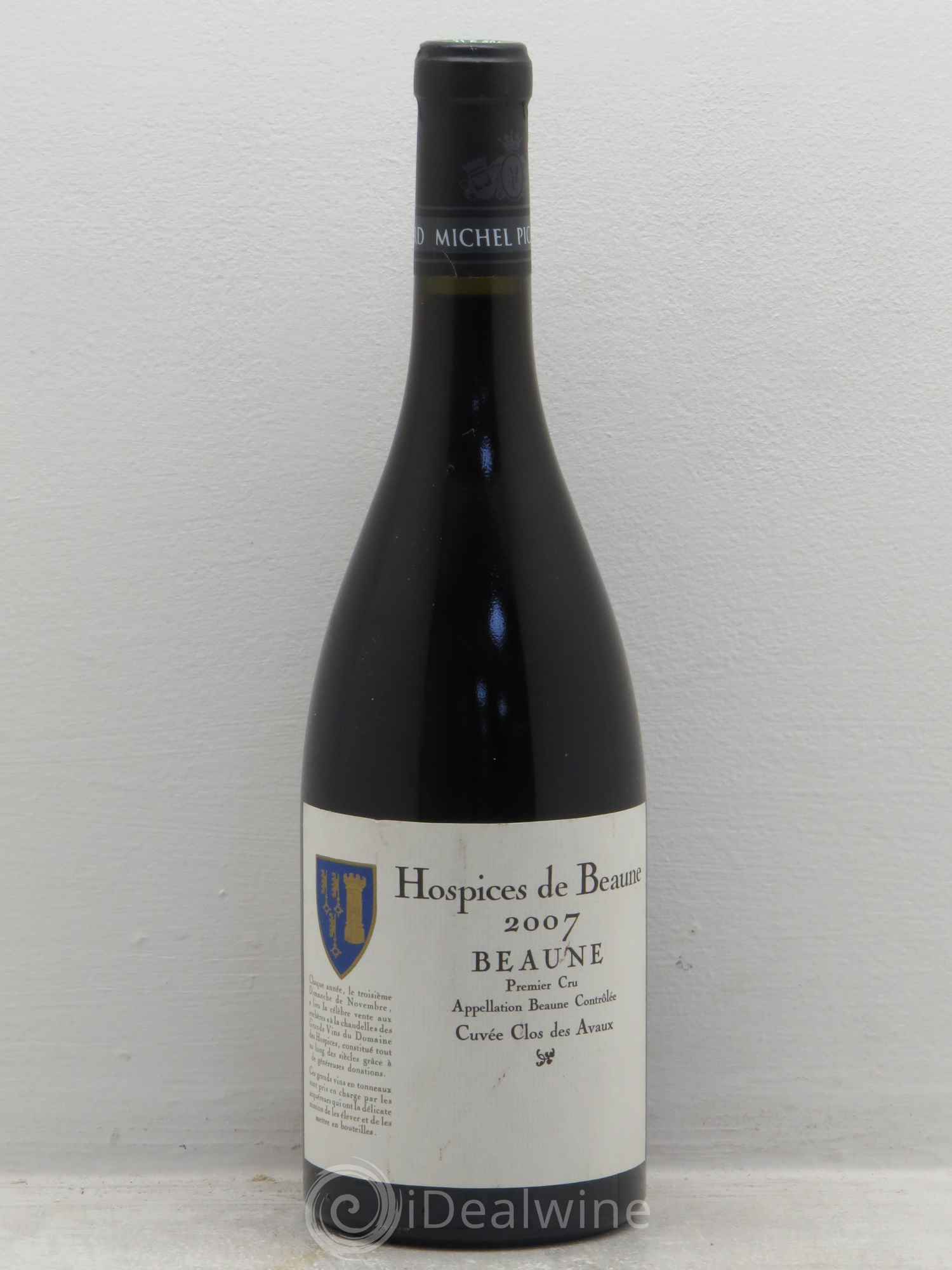 Beaune 1er Cru Hospices de Beaune Clos des Avaux Michel PIcard 2007 - Posten von 1 Flasche - 0