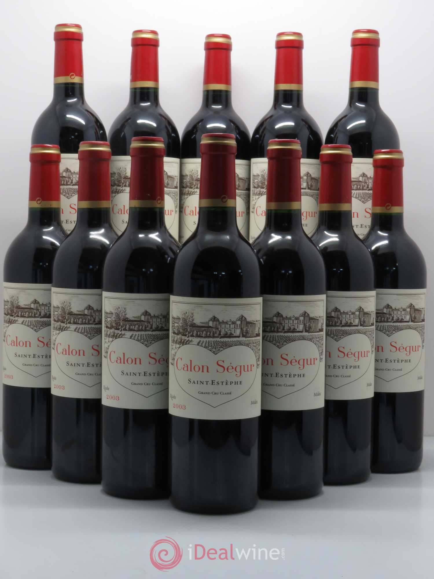Château Calon Ségur 3ème Grand Cru Classé 2003 - Lot de 12 bouteilles - 0