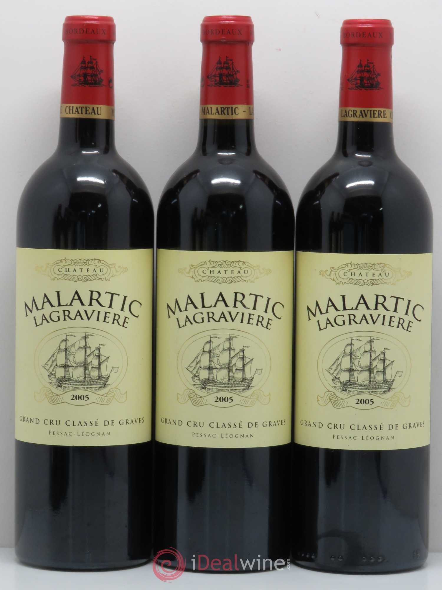 Château Malartic-Lagravière Cru Classé de Graves 2005 - Lot de 6 bouteilles - 1