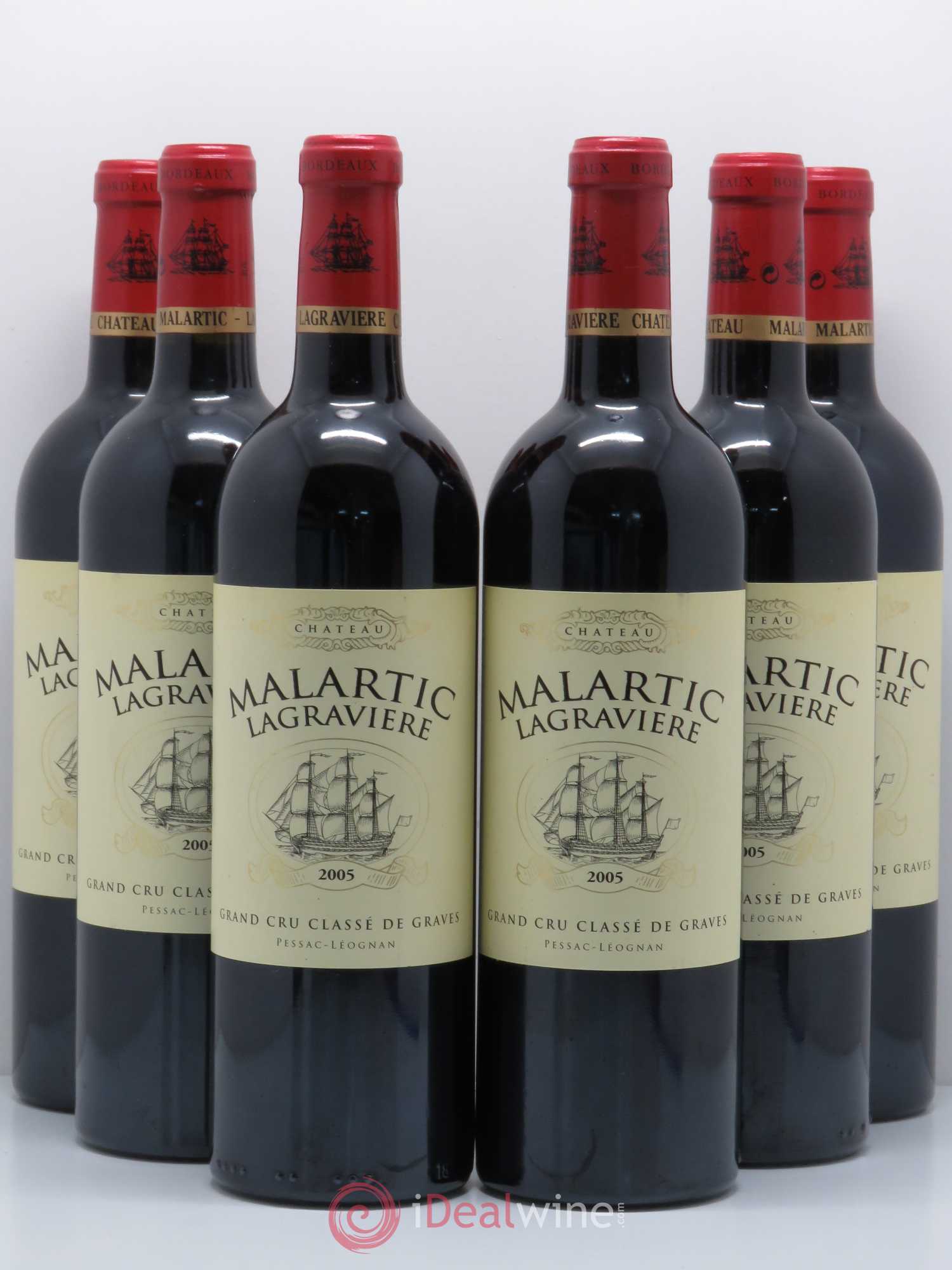 Château Malartic-Lagravière Cru Classé de Graves 2005 - Lot de 6 bouteilles - 0
