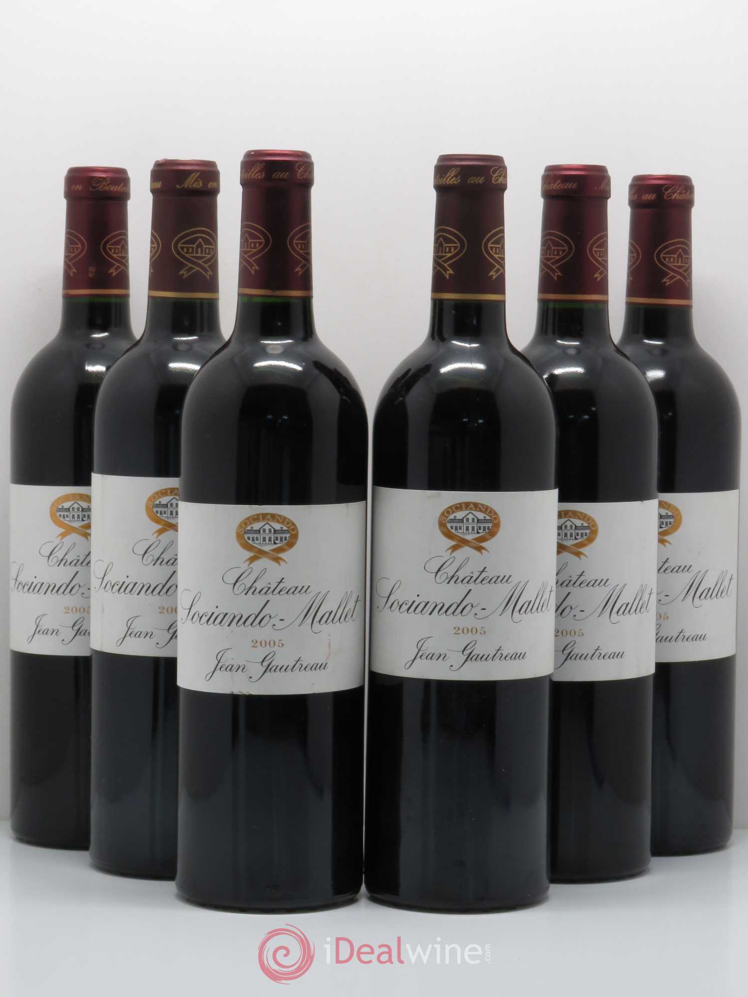 Château Sociando Mallet 2005 - Lot de 6 bouteilles - 0