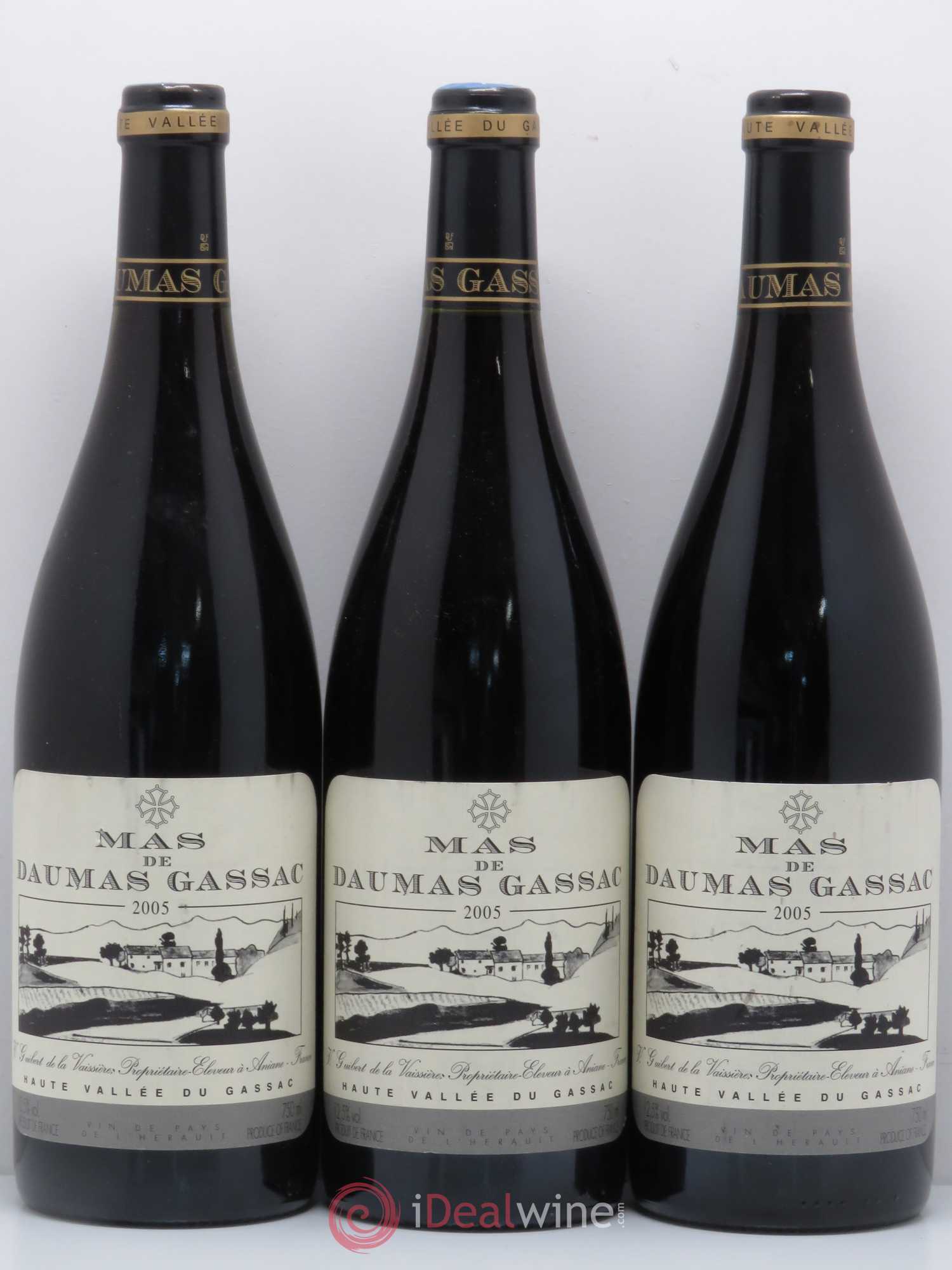 Saint-Guilhem-le-Désert - Cité d'Aniane Mas Daumas Gassac Famille Guibert de La Vaissière 2005 - Lot de 6 bouteilles - 2