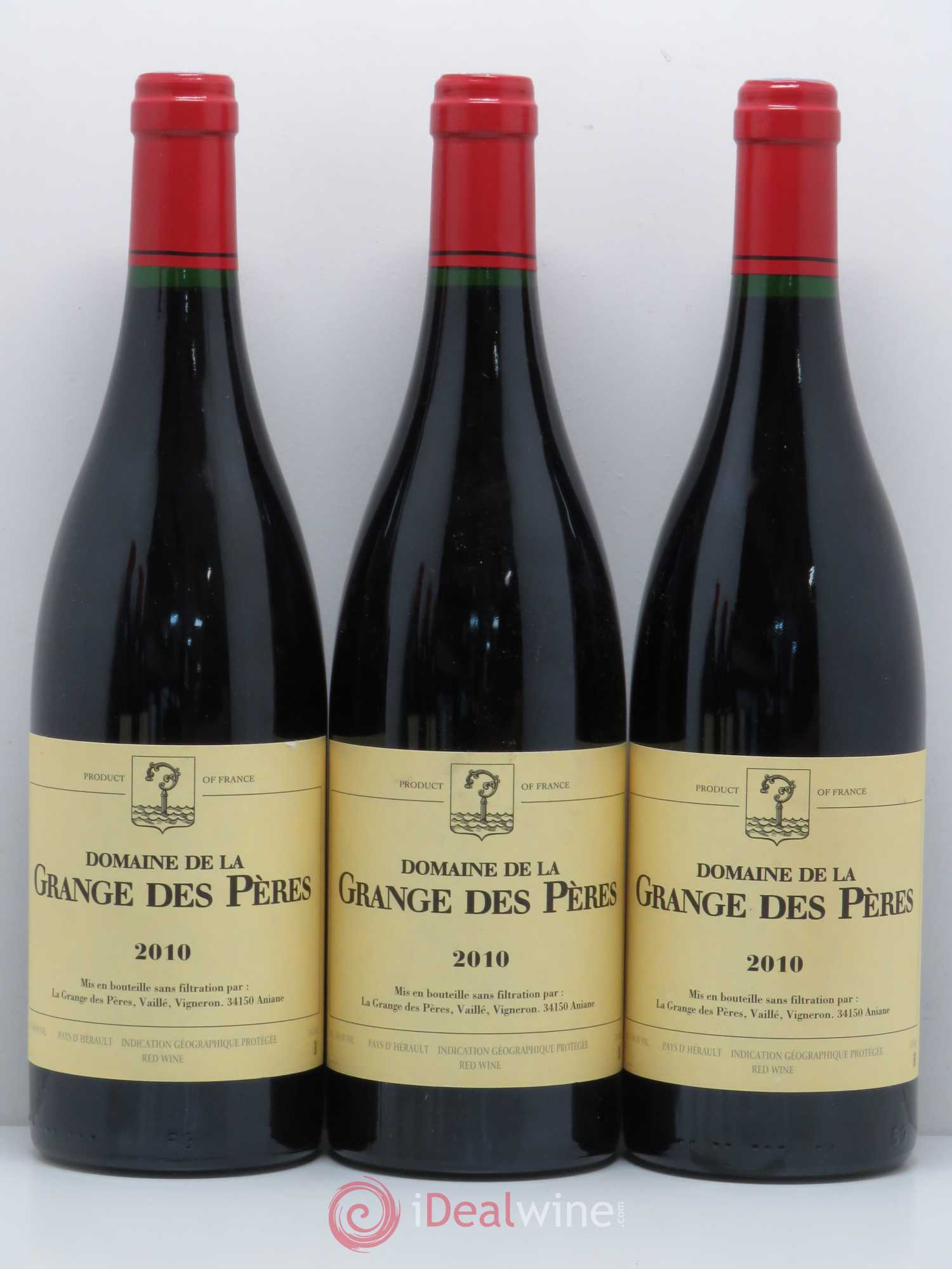 Pays d'Hérault Grange des Pères Laurent Vaillé 2010 - Lot de 6 bouteilles - 1