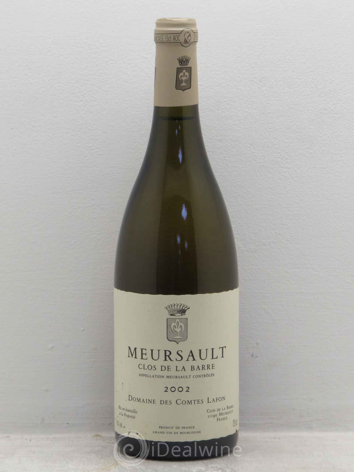 Meursault Clos de la Barre Comtes Lafon (Domaine des) 2002 - Posten von 1 Flasche - 0