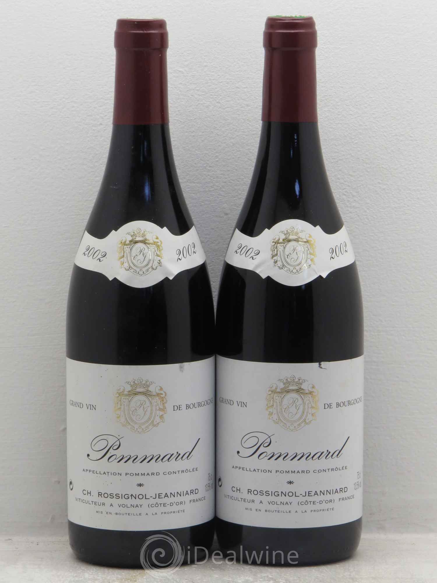 Pommard Rossignol Jeanniard 2002 - Lot de 2 bouteilles - 0