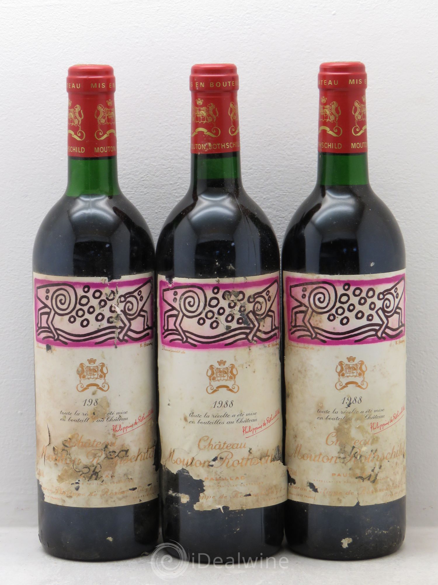 Château Mouton Rothschild 1er Grand Cru Classé 1988 - Lot de 12 bouteilles - 4