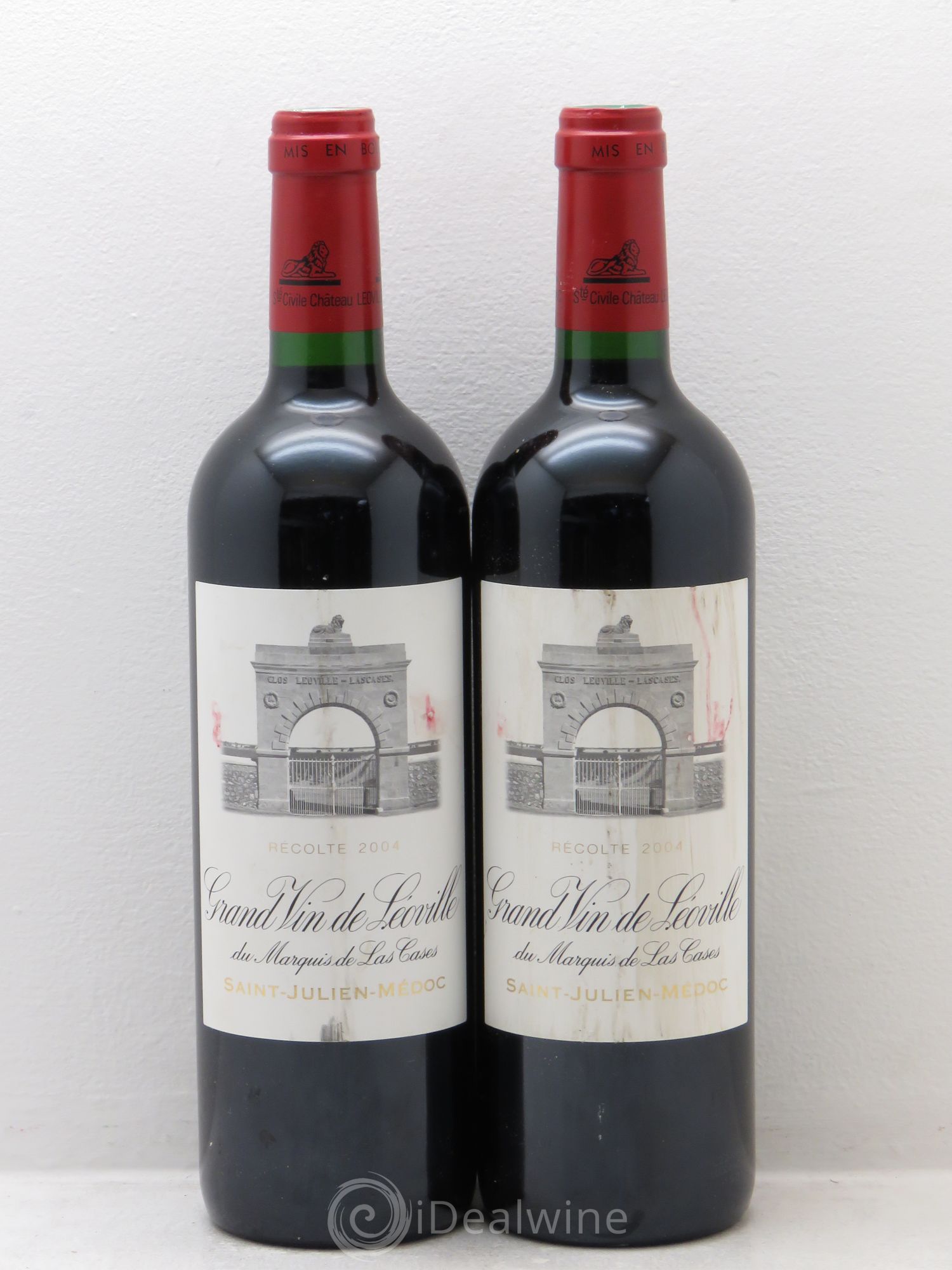 Château Léoville Las Cases 2ème Grand Cru Classé 2004 - Lot de 2 bouteilles - 0