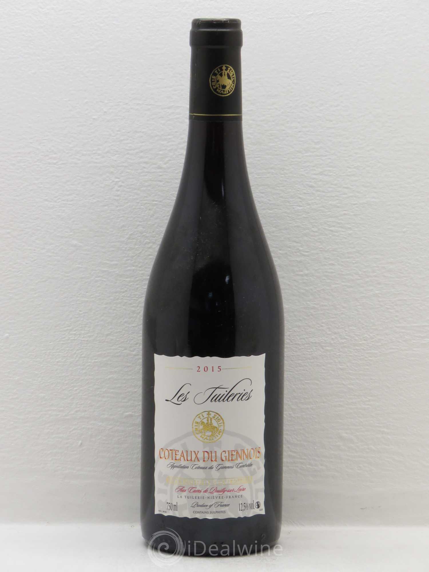 Val de Loire Coteaux du Giennois Domaine Aux Caves de Pouilly sur Loire Cuvée Les Tuileries (sans prix de reserve) 2015 - Posten von 1 Flasche - 0