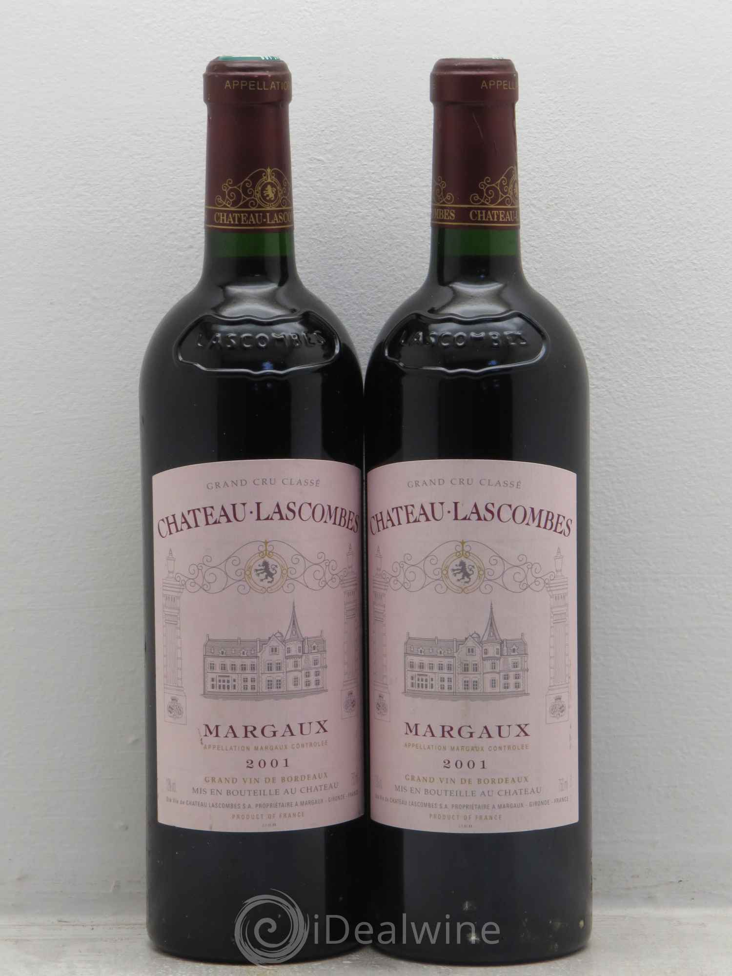 Château Lascombes 2ème Grand Cru Classé 2001 - Lot de 2 bouteilles - 0