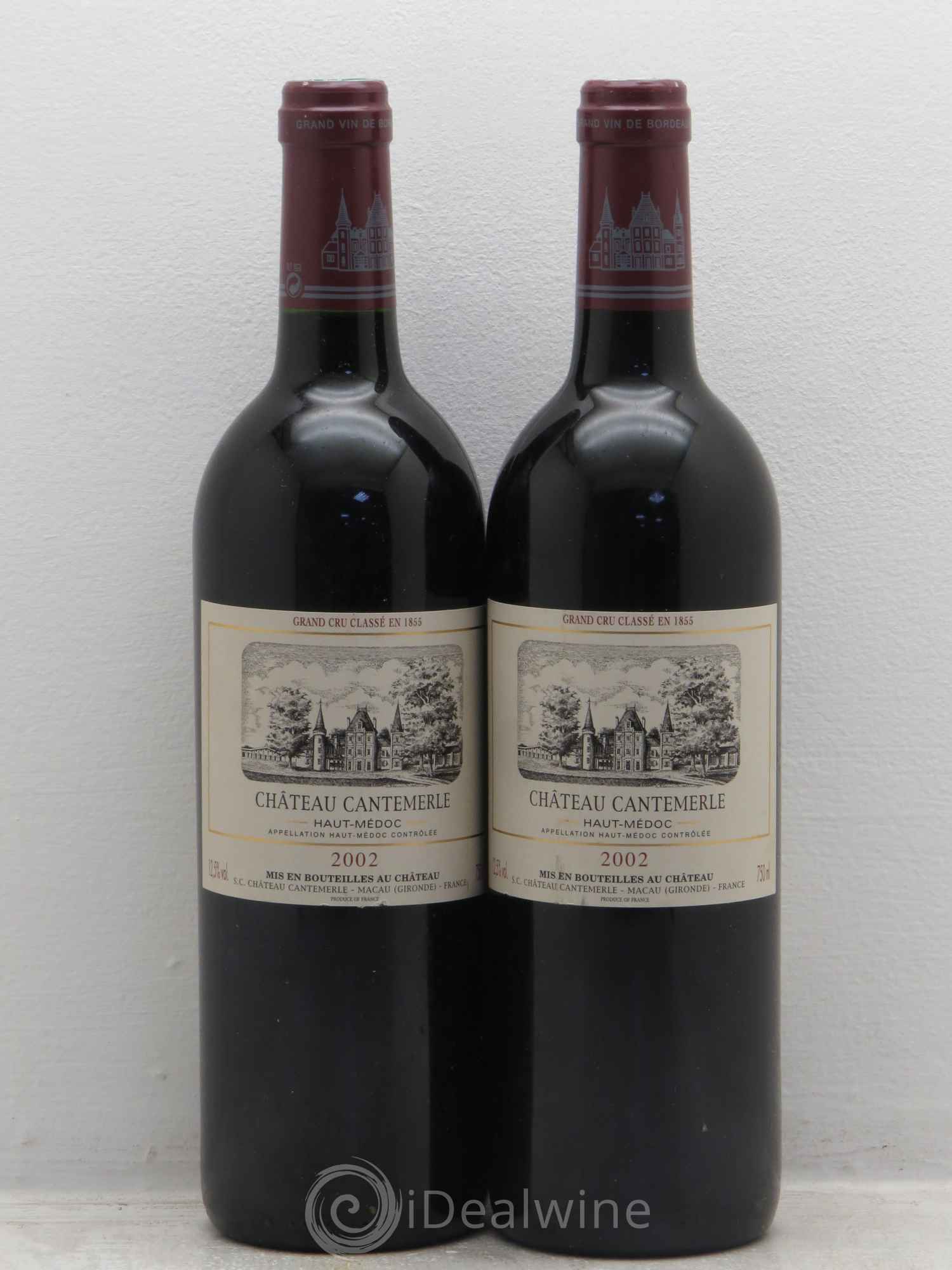 Château Cantemerle 5ème Grand Cru Classé 2002 - Lot de 2 bouteilles - 0