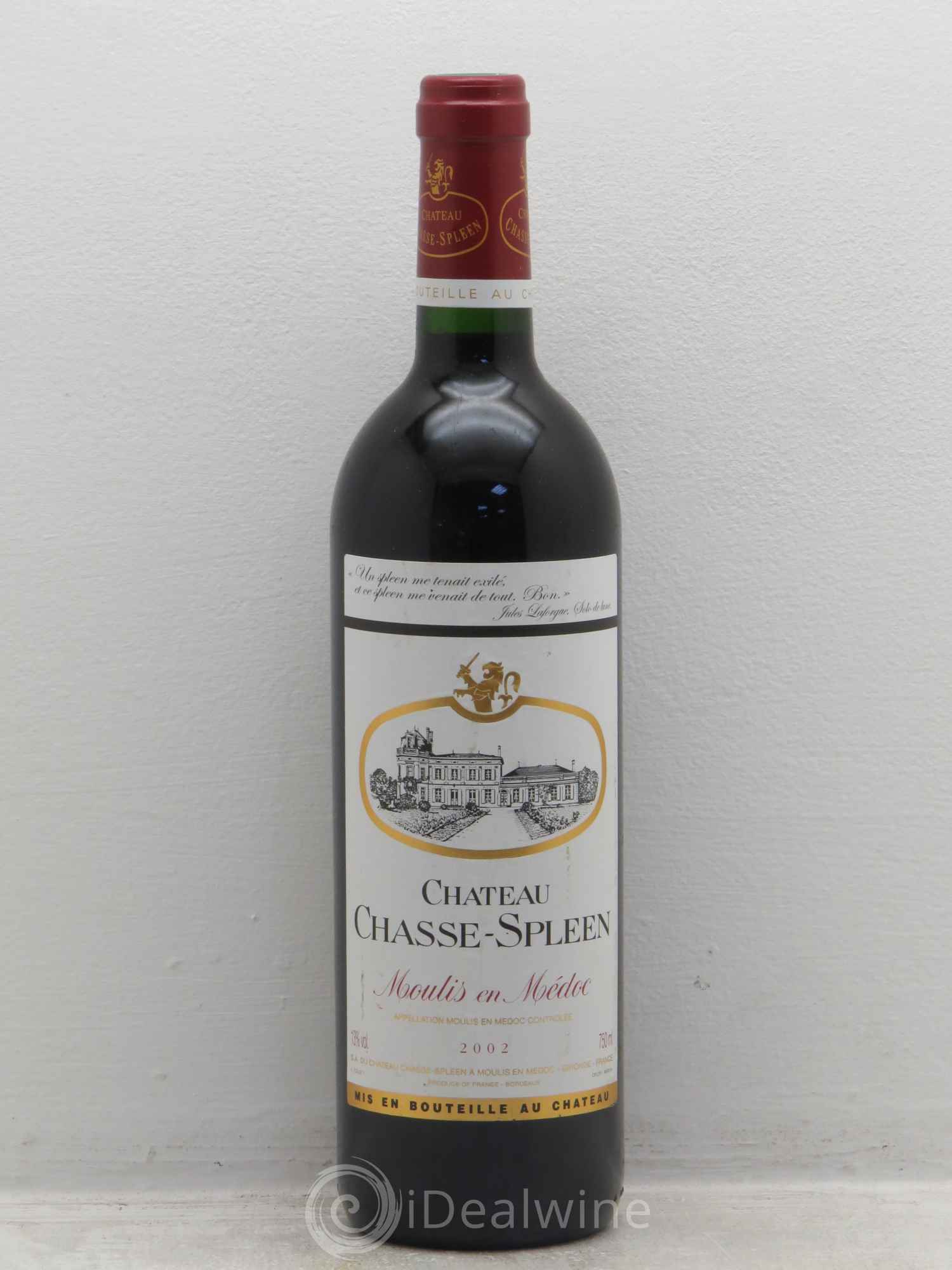 Château Chasse Spleen 2002 - Lot de 1 bouteille - 0