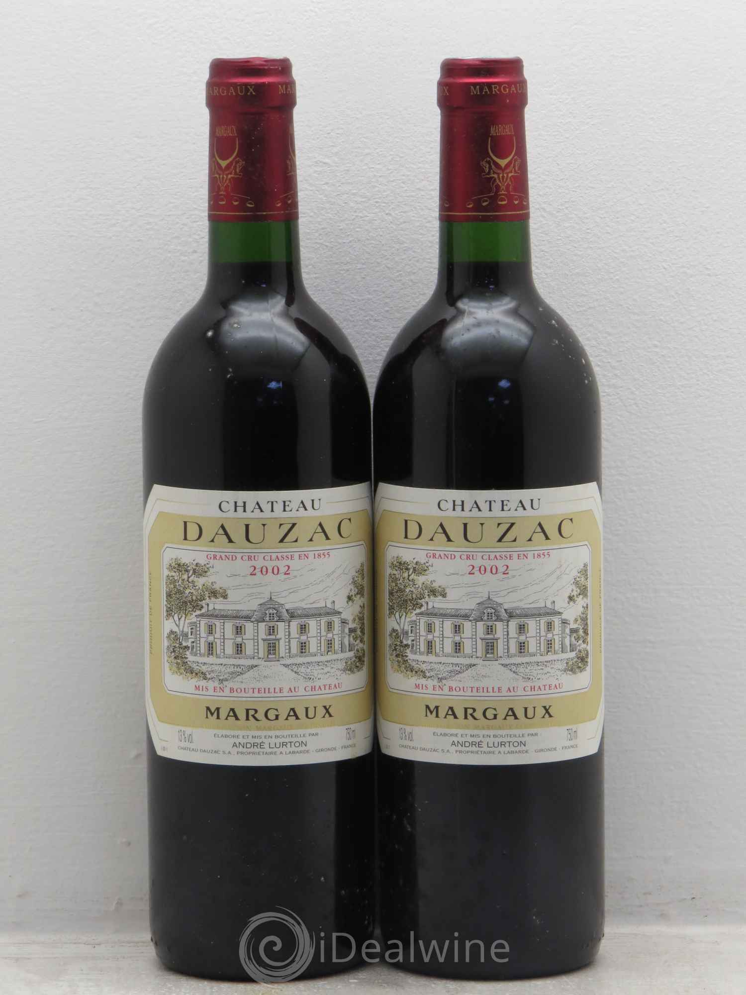Château Dauzac 5ème Grand Cru Classé 2002 - Lot de 2 bouteilles - 0