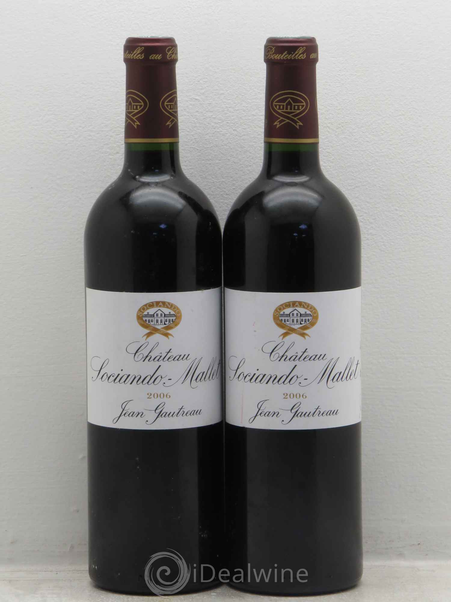 Château Sociando Mallet 2006 - Lot de 2 bouteilles - 0