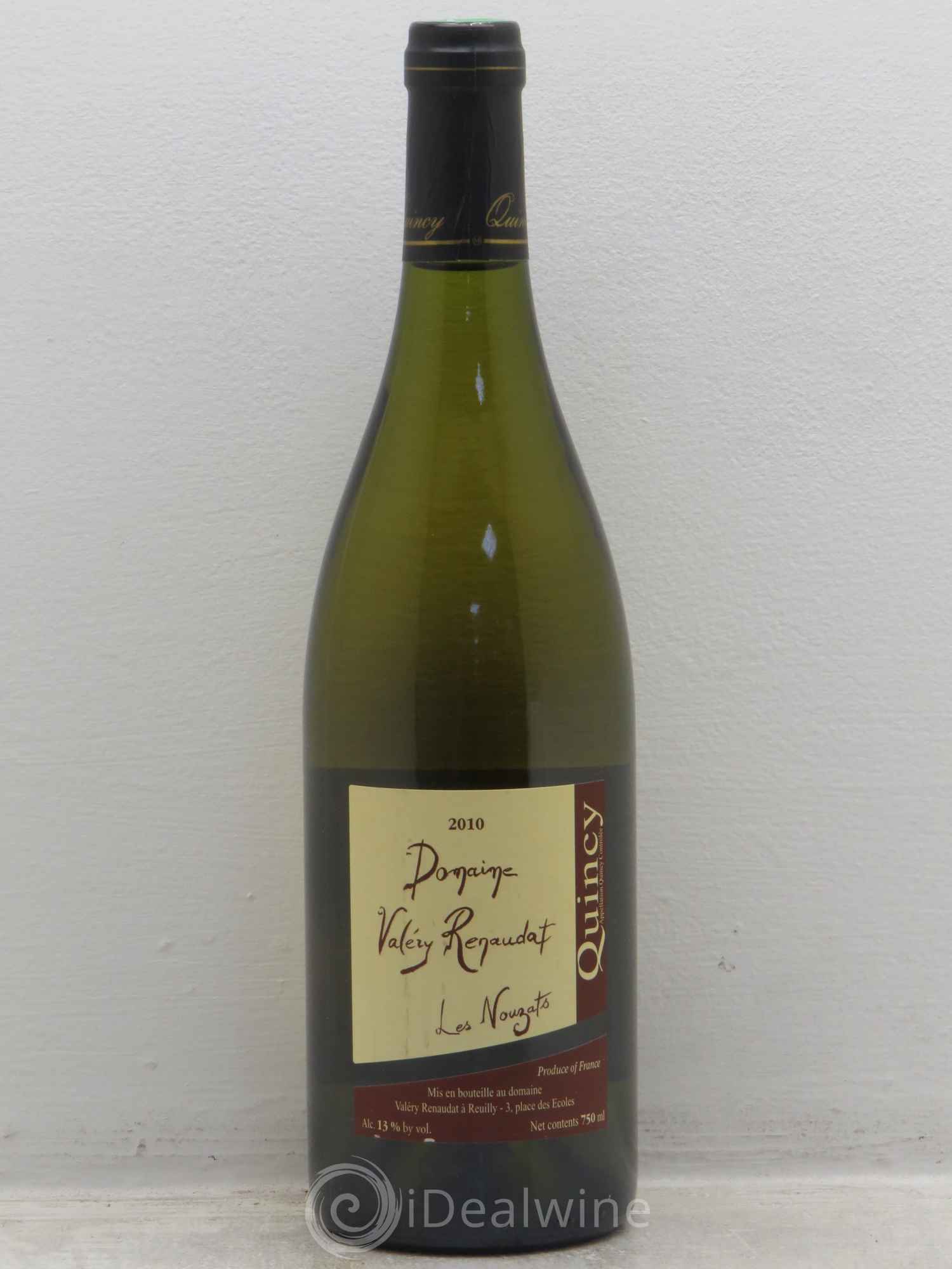 Quincy Les nouzats Renaudat 2010 - Posten von 1 Flasche - 0