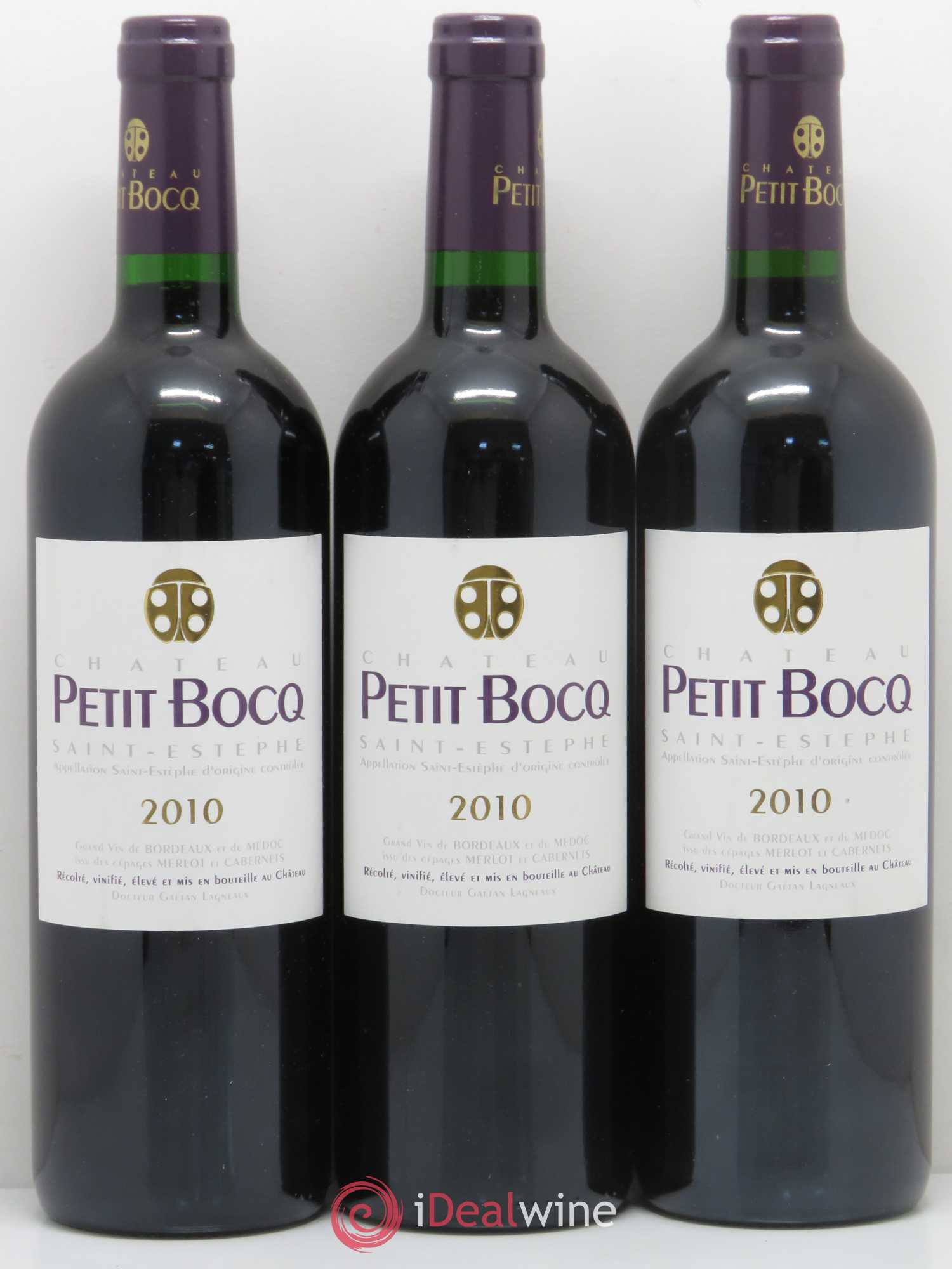 Château Petit Bocq Cru Bourgeois 2010 - Lot de 3 bouteilles - 0