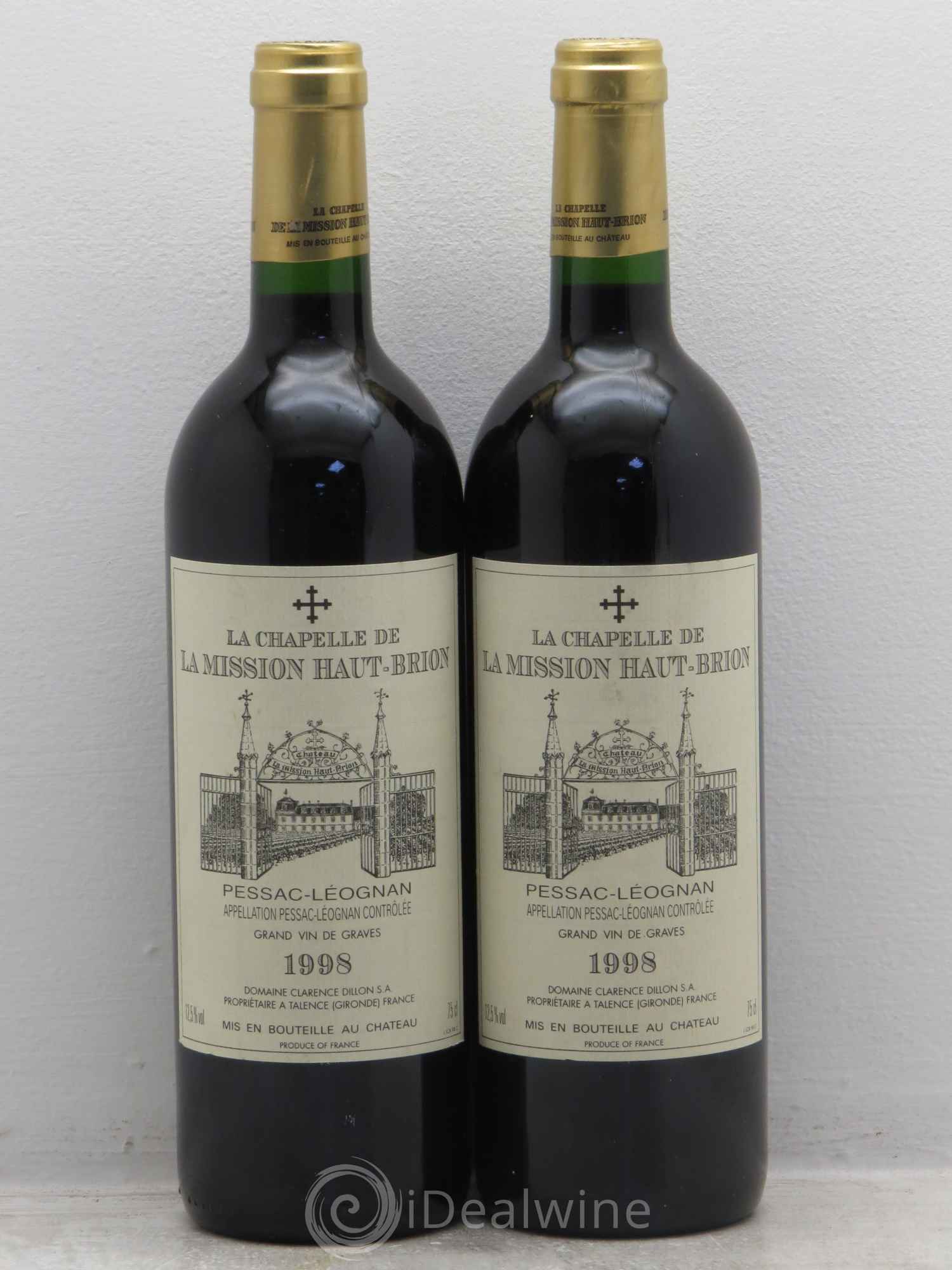 La Chapelle de La Mission Haut-Brion Second Vin 1998 - Lot de 2 bouteilles - 0