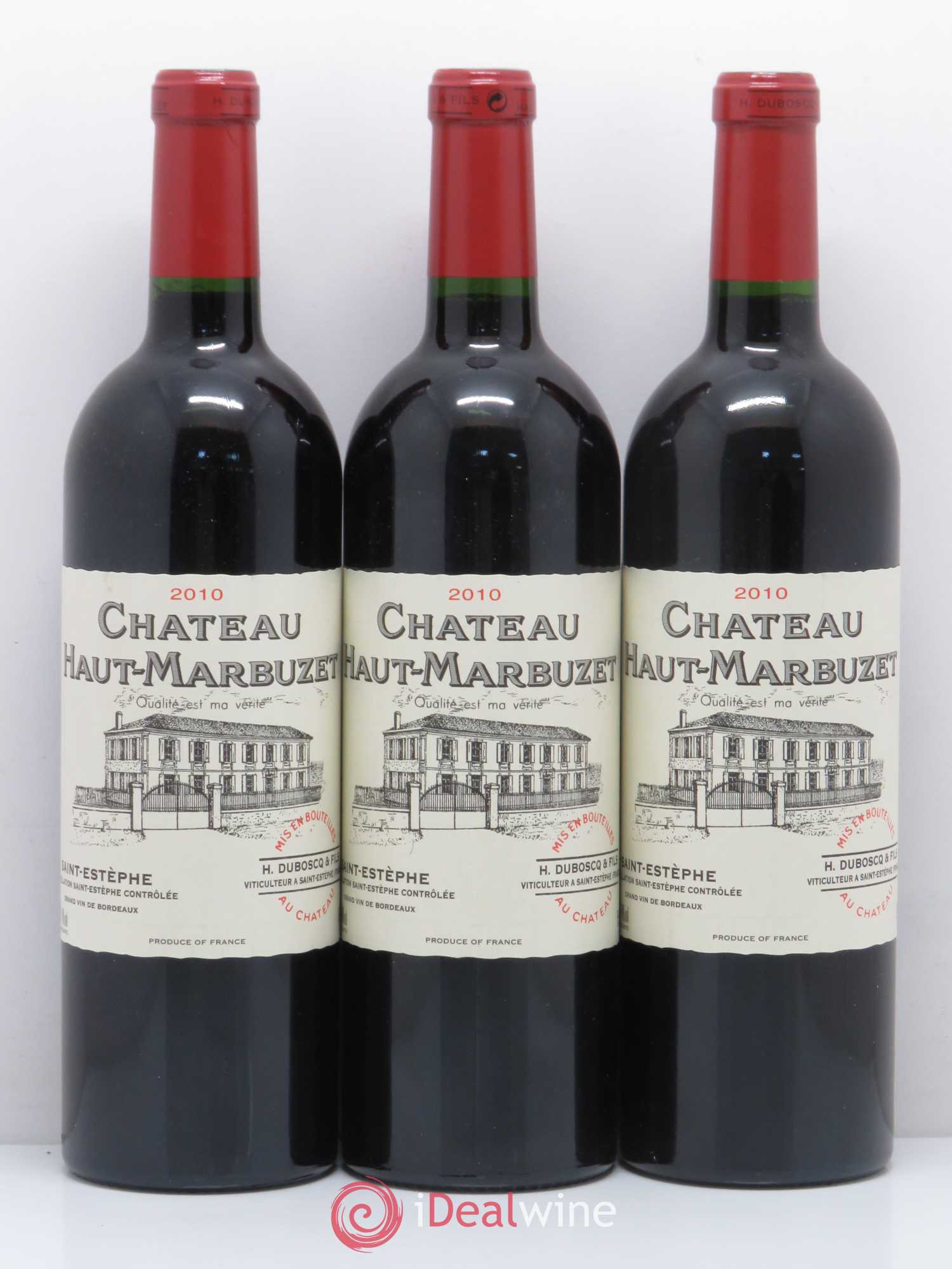 Château Haut Marbuzet 2010 - Lot de 3 bouteilles - 0