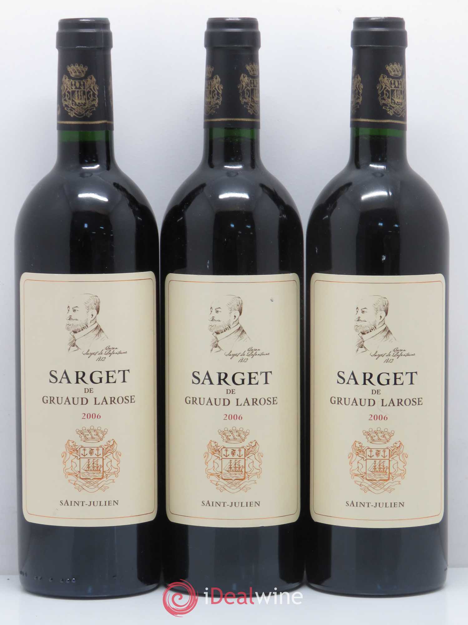 Sarget de Gruaud Larose Second Vin 2006 - Lot de 3 bouteilles - 0