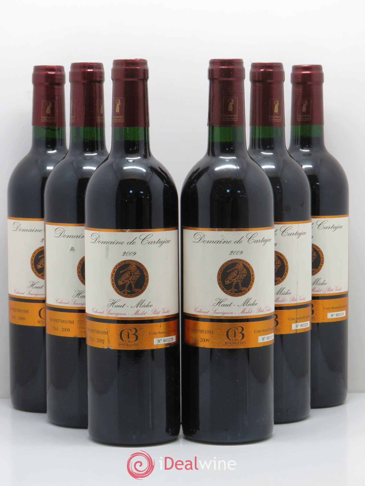 Haut Médoc La Gloire du paysan Domaine de Cartujac (sans prix de réserve) 2009 - Posten von 6 Flaschen - 0