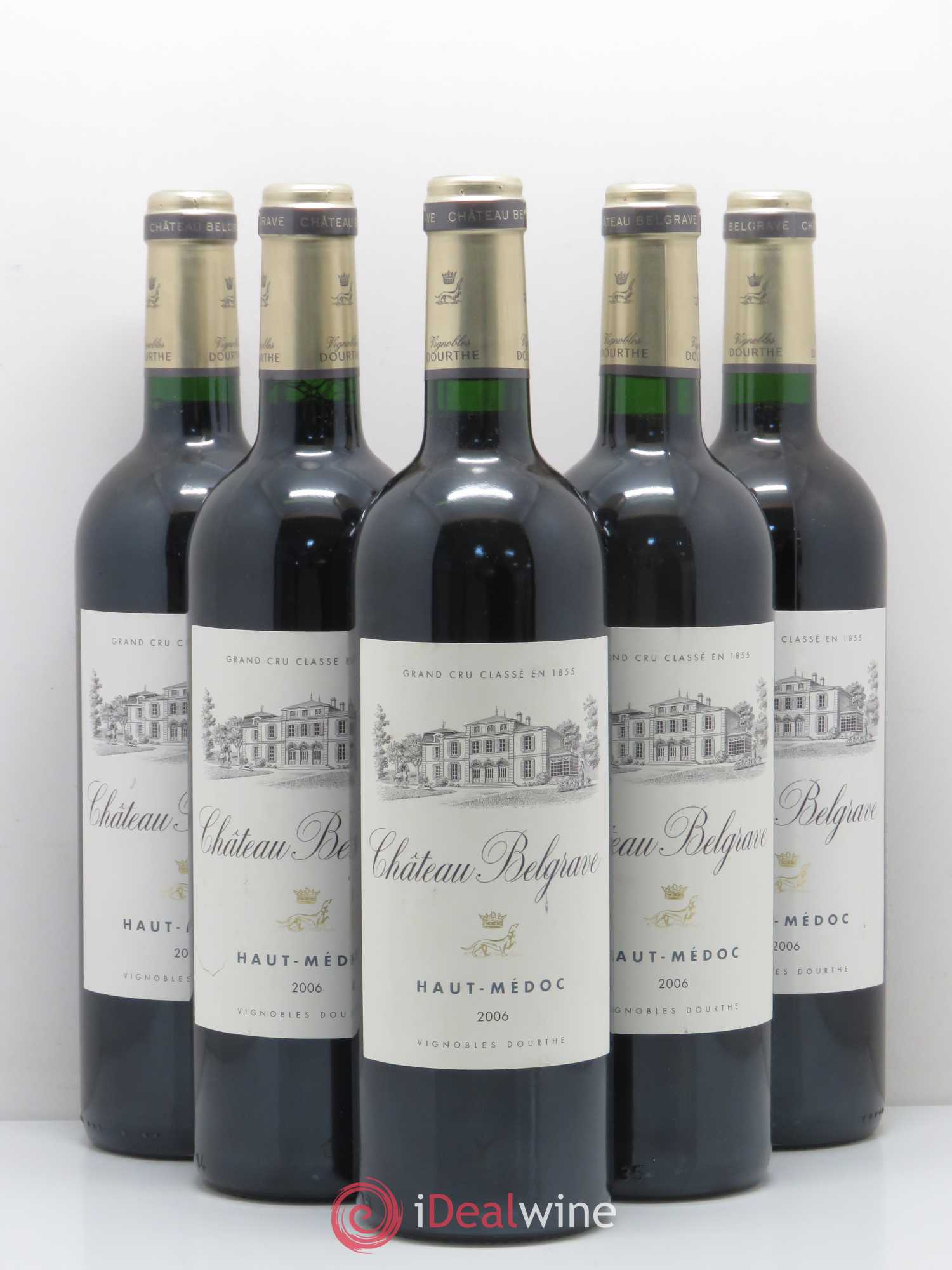 Château Belgrave 5ème Grand Cru Classé 2006 - Lot de 5 bouteilles - 0