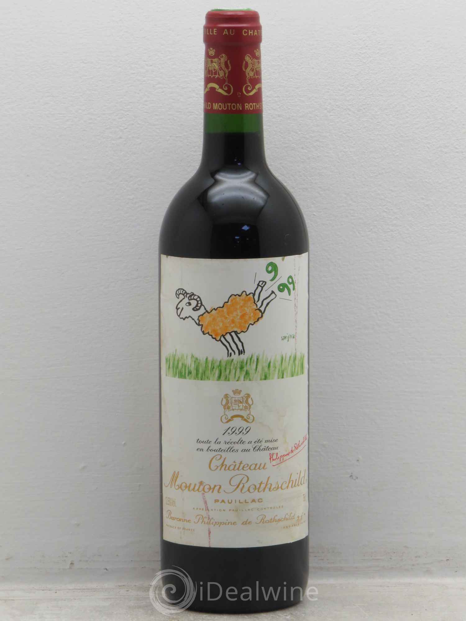 Château Mouton Rothschild 1er Grand Cru Classé 1999 - Lot de 1 bouteille - 0