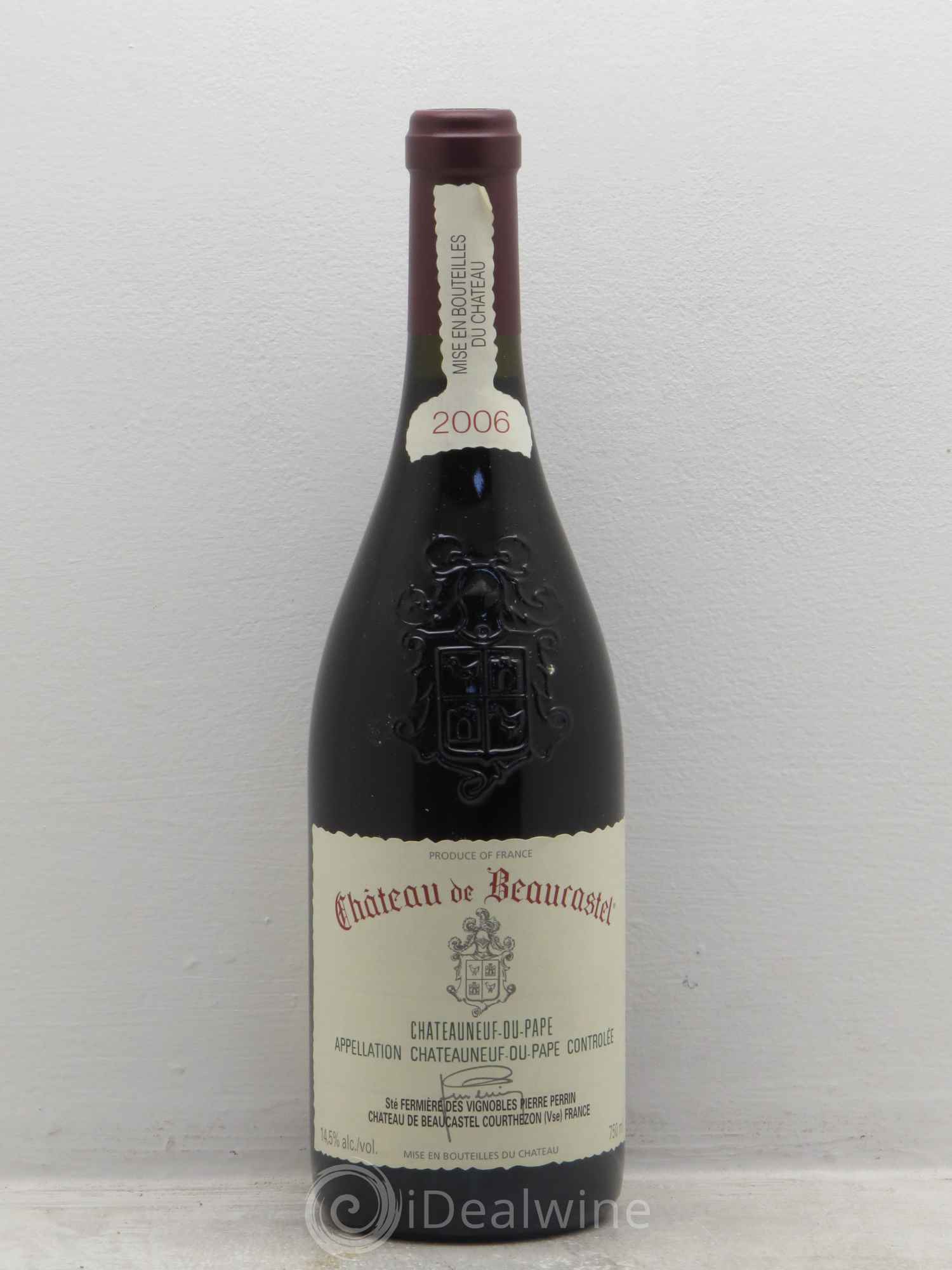 Châteauneuf-du-Pape Château de Beaucastel Famille Perrin 2006 - Lot de 6 bouteilles - 0