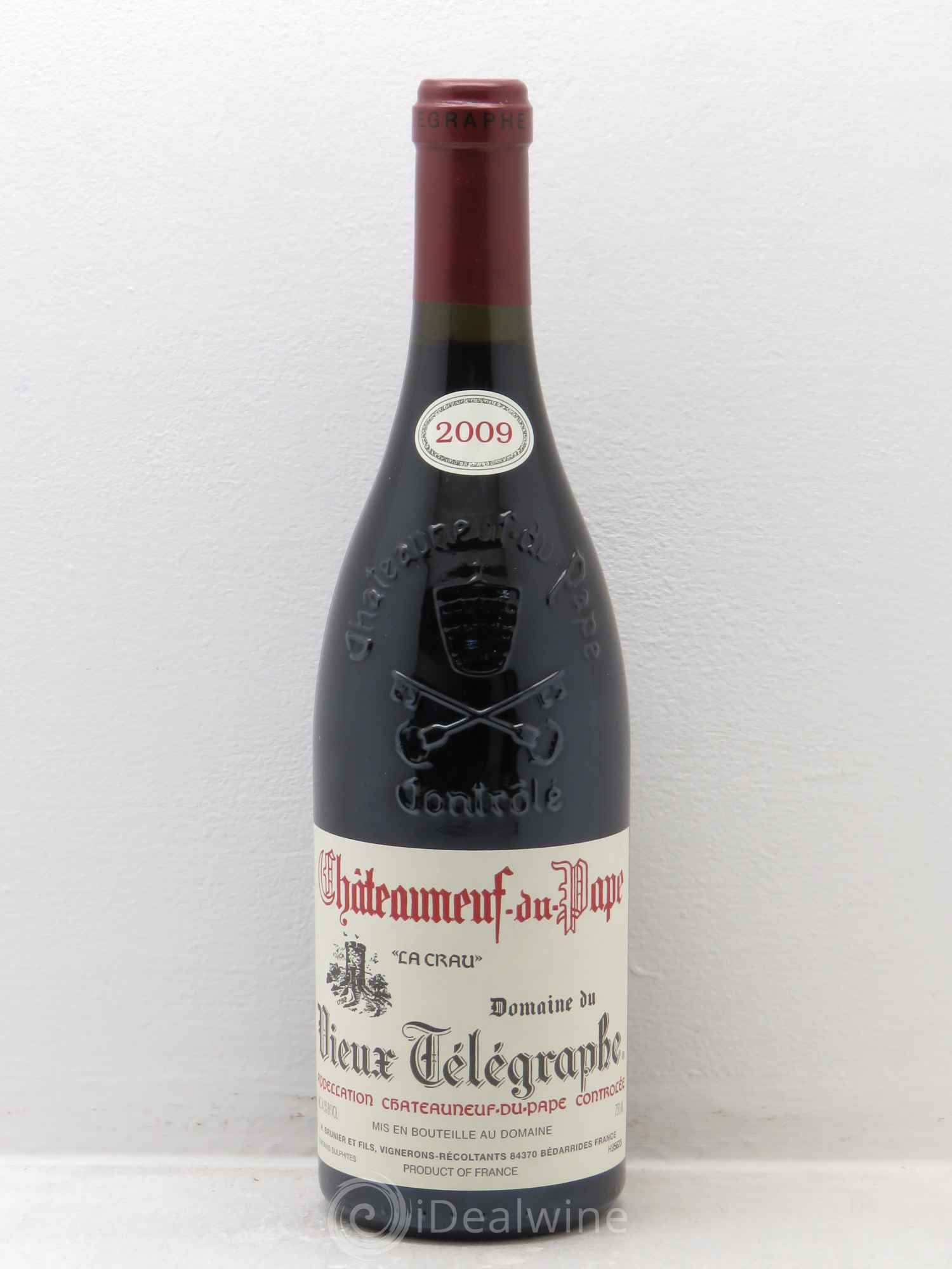 Châteauneuf-du-Pape Vieux Télégraphe (Domaine du) Vignobles Brunier 2009 - Lot de 6 bouteilles - 0