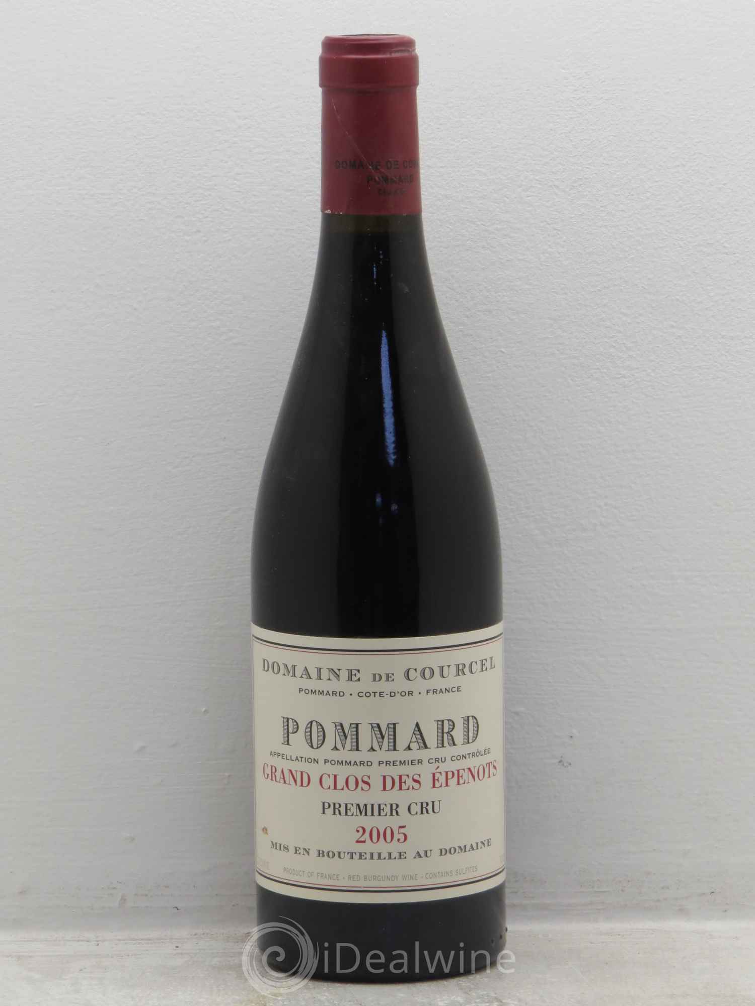 Pommard 1er Cru Grand Clos des Epenots de Courcel (Domaine) 2005 - Lot de 6 bouteilles - 0
