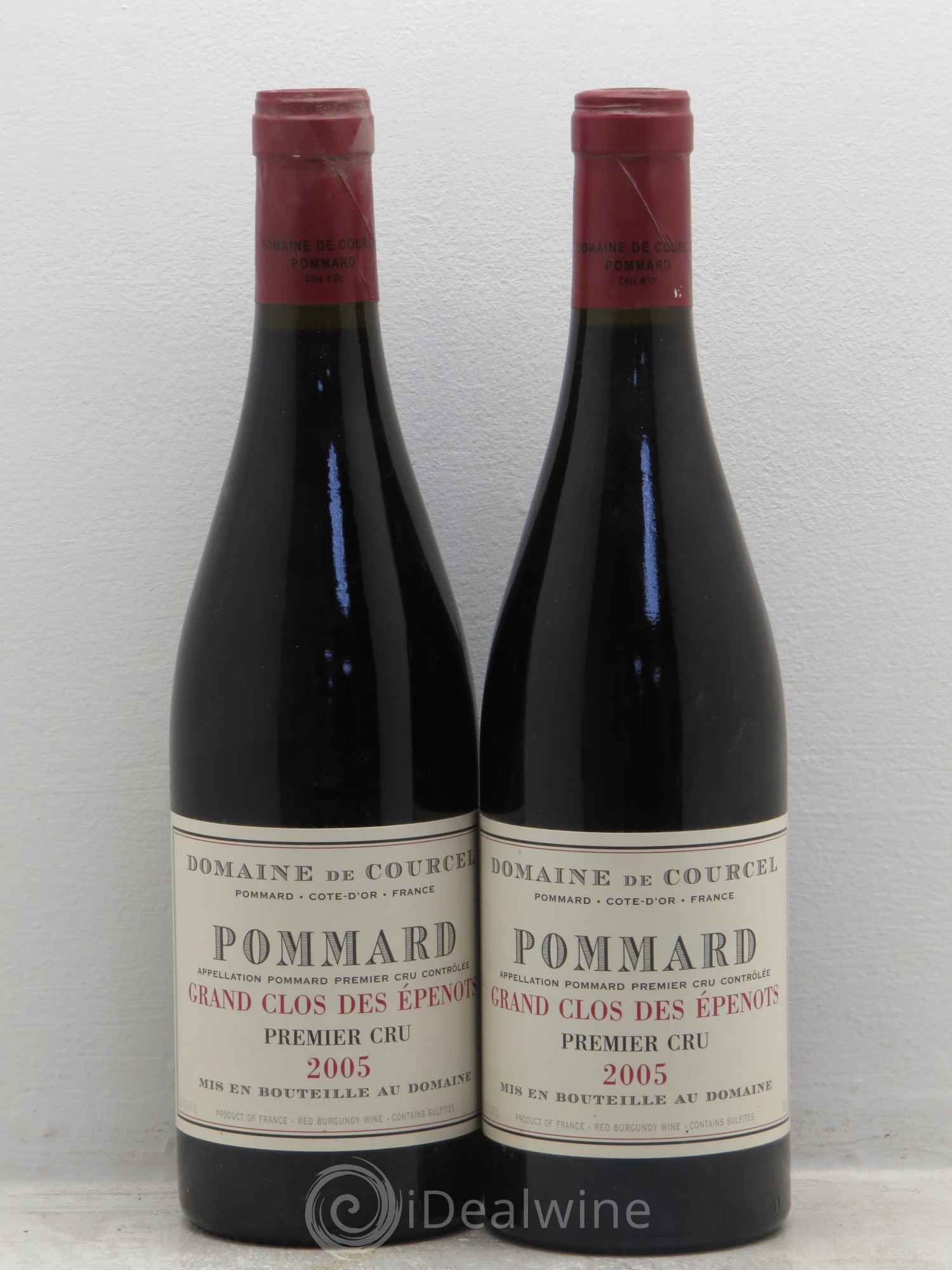 Pommard 1er Cru Grand Clos des Epenots de Courcel (Domaine) 2005 - Lot de 2 bouteilles - 0