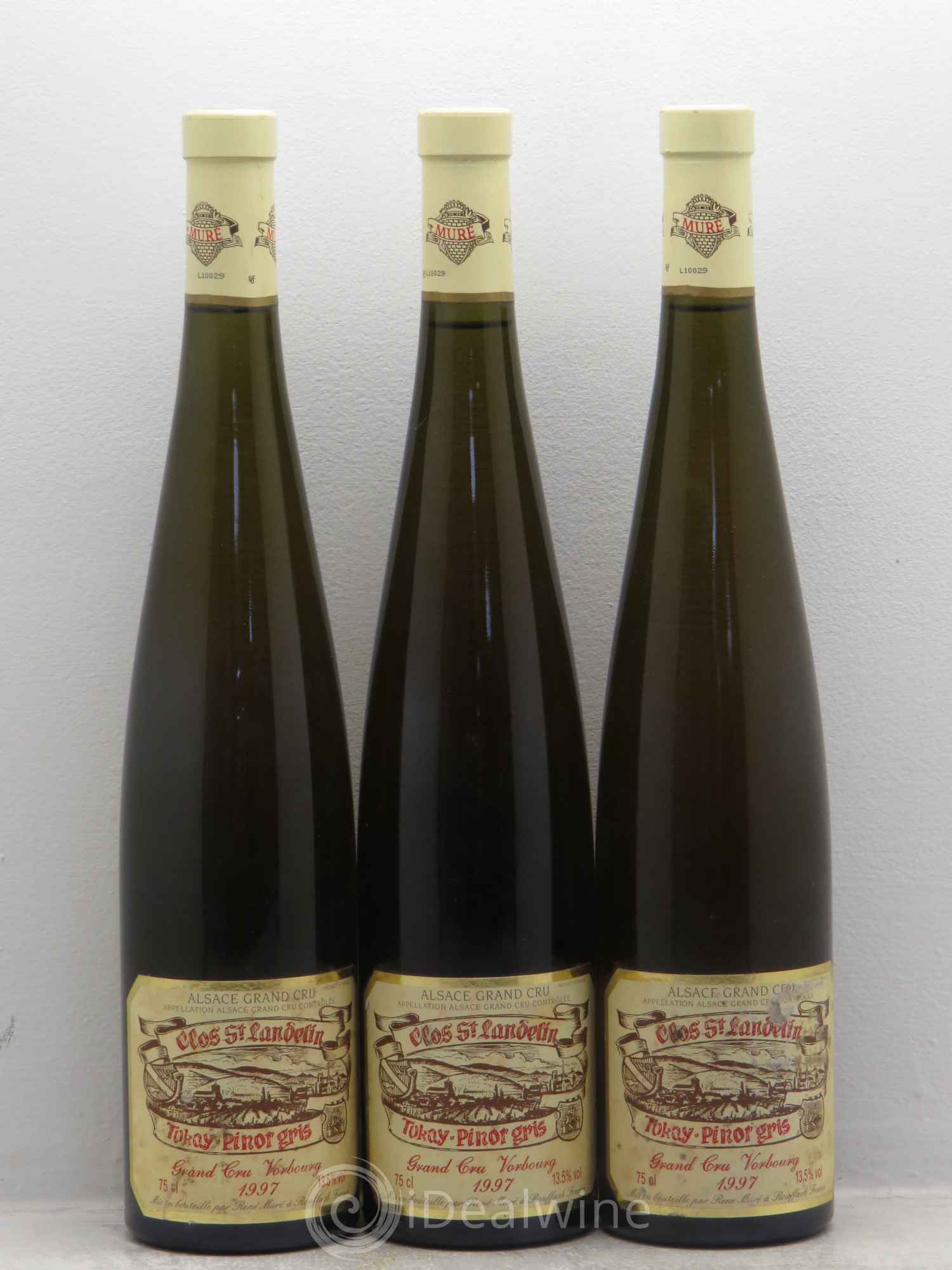Pinot Gris (Tokay) Grand Cru Vorbourg - Muré (sans prix de réserve) 1997 - Posten von 3 Flaschen - 0