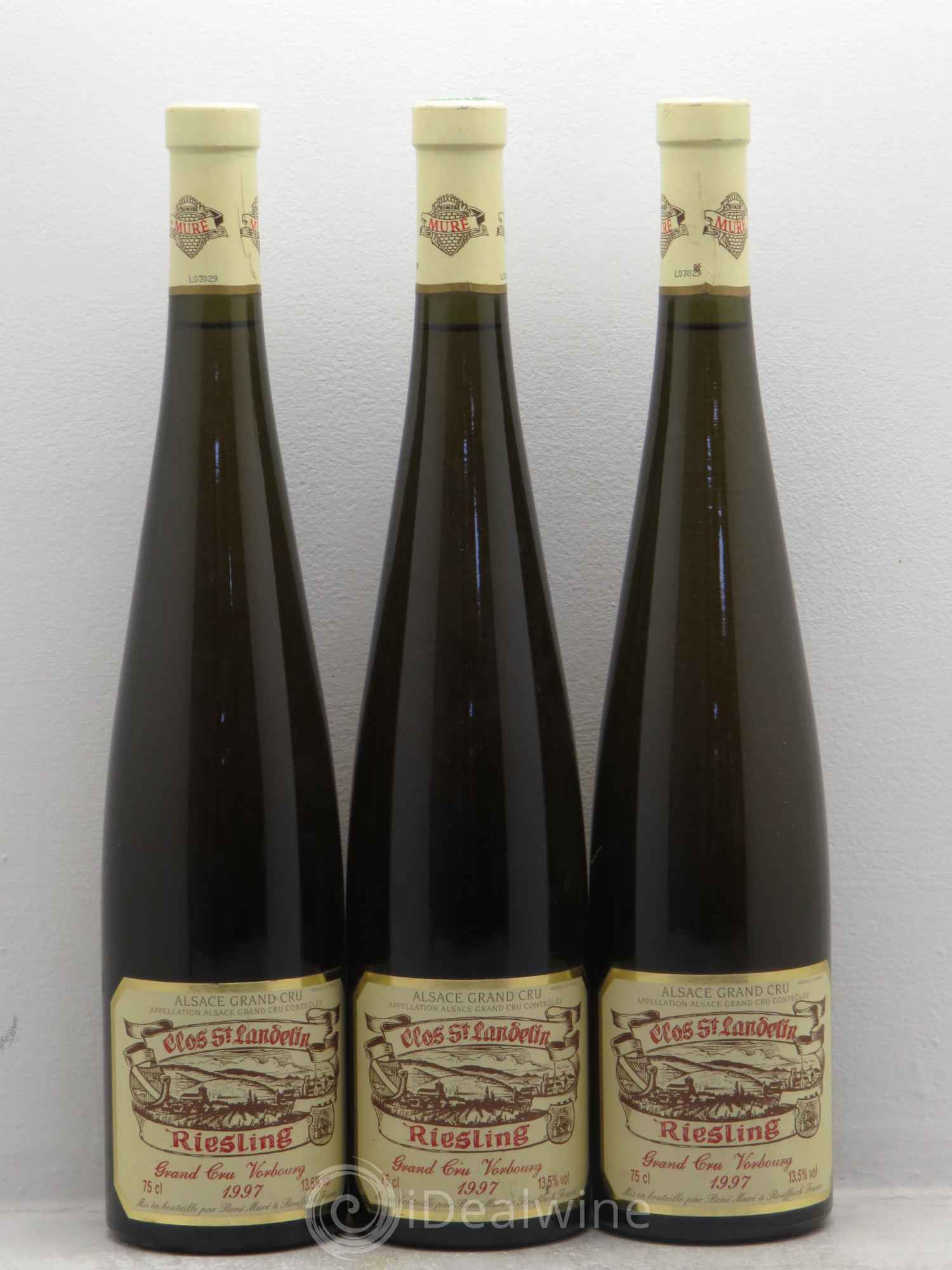 Riesling Grand Cru Vorbourg Clos Saint Landelin - Domaine Muré 1997 - Posten von 3 Flaschen - 0