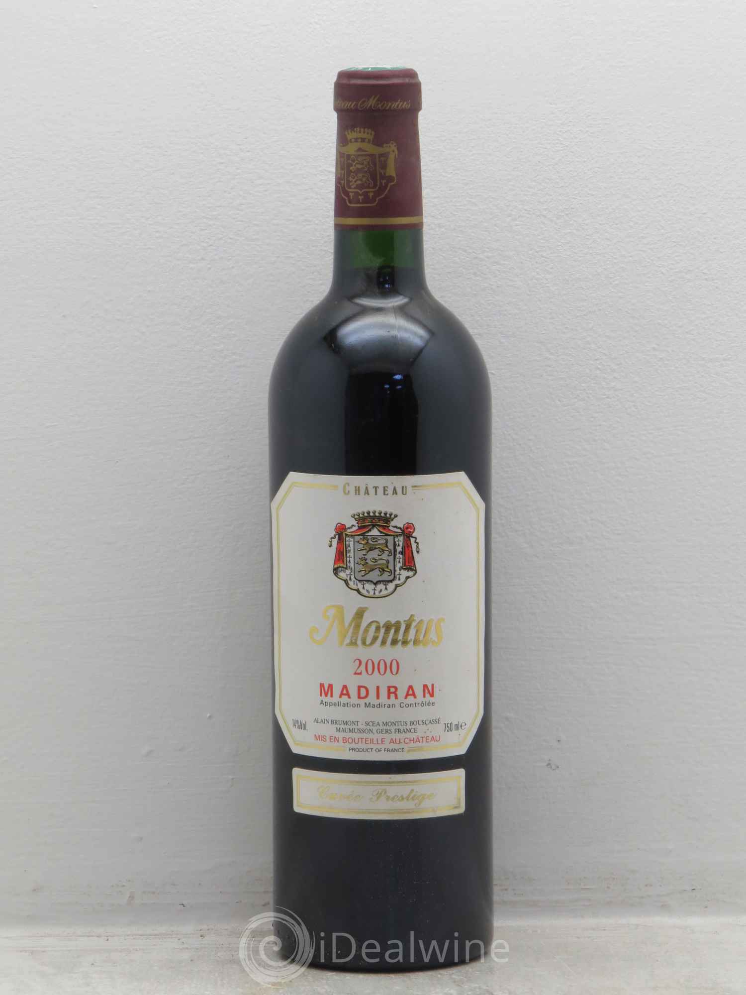 Madiran Château Montus-Prestige Alain Brumont 2000 - Lot de 6 bouteilles - 0